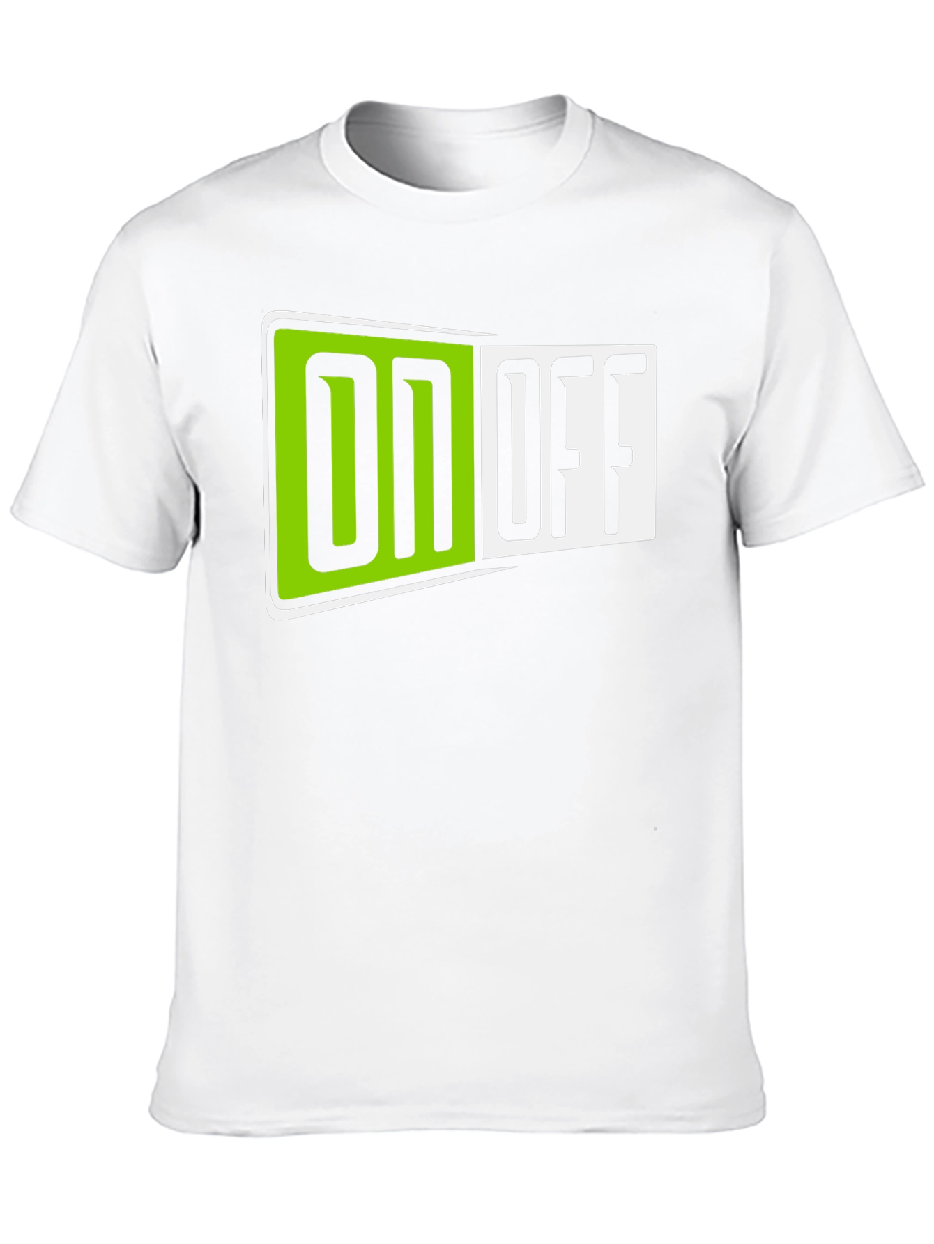 On Off T-Shirt - Black Graphic Tee