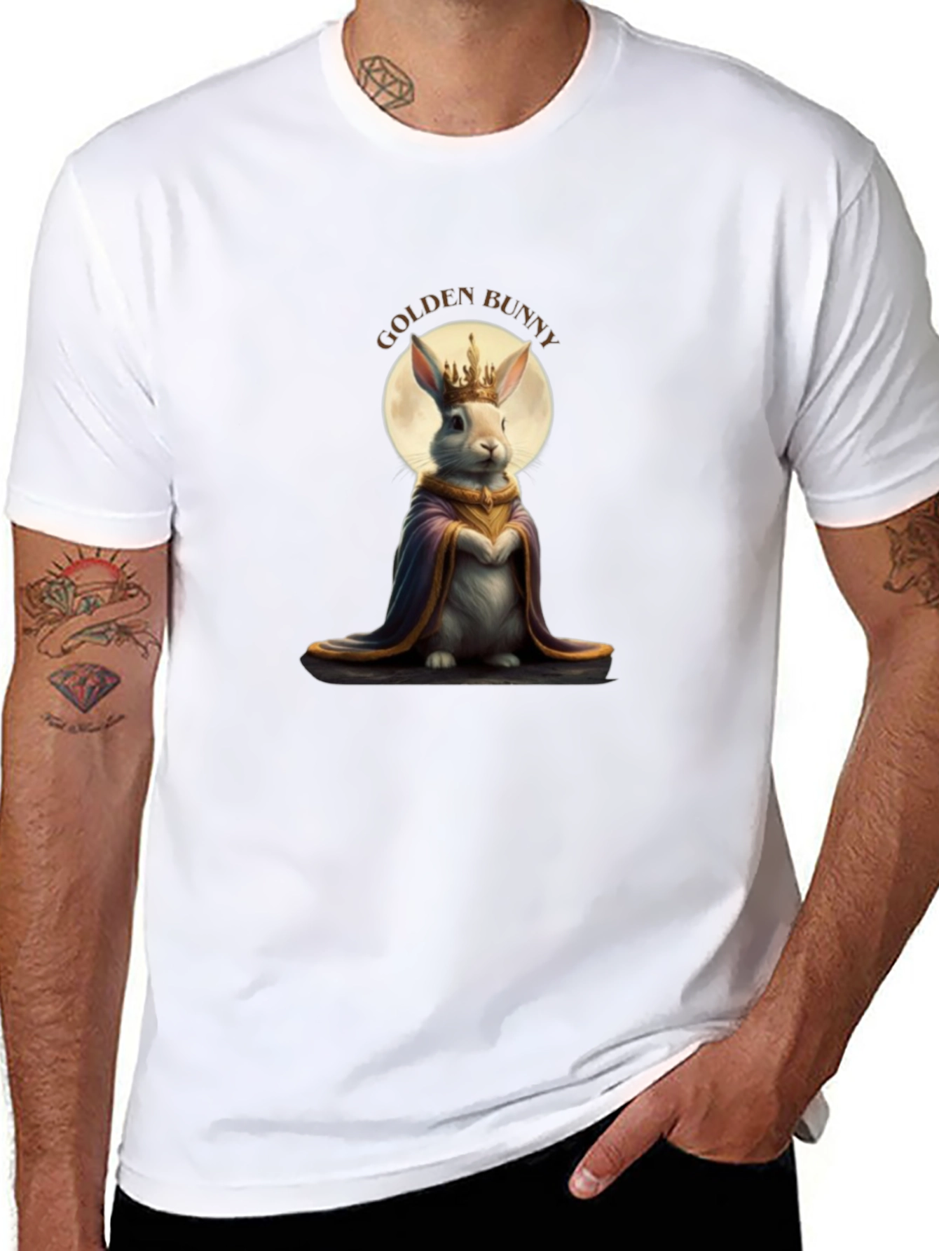 Golden Bunny King Graphic Tee