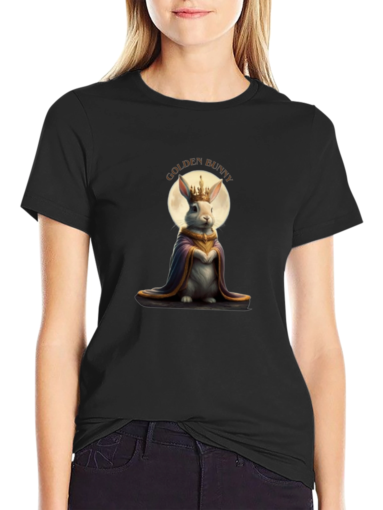 Golden Bunny King Graphic Tee
