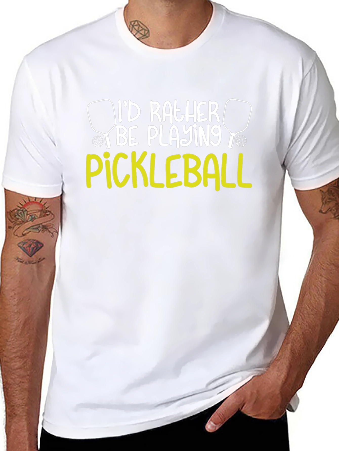 Id Rather Be Playing Pickleball T-Shirt