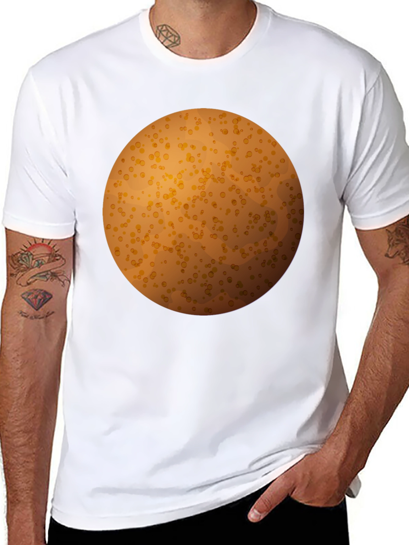 Spotted Orb Graphic Tee - Unique Design