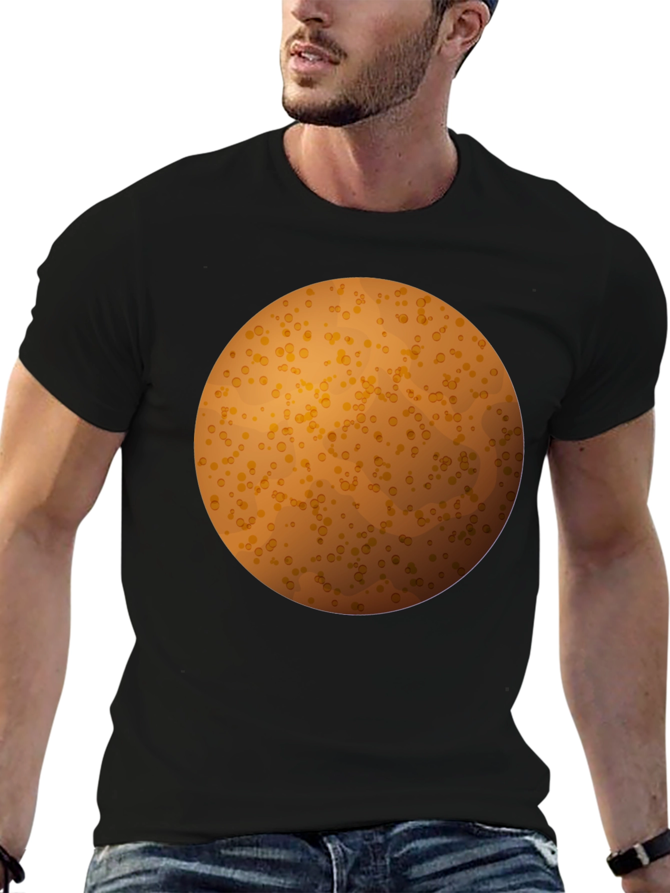 Spotted Orb Graphic Tee - Unique Design