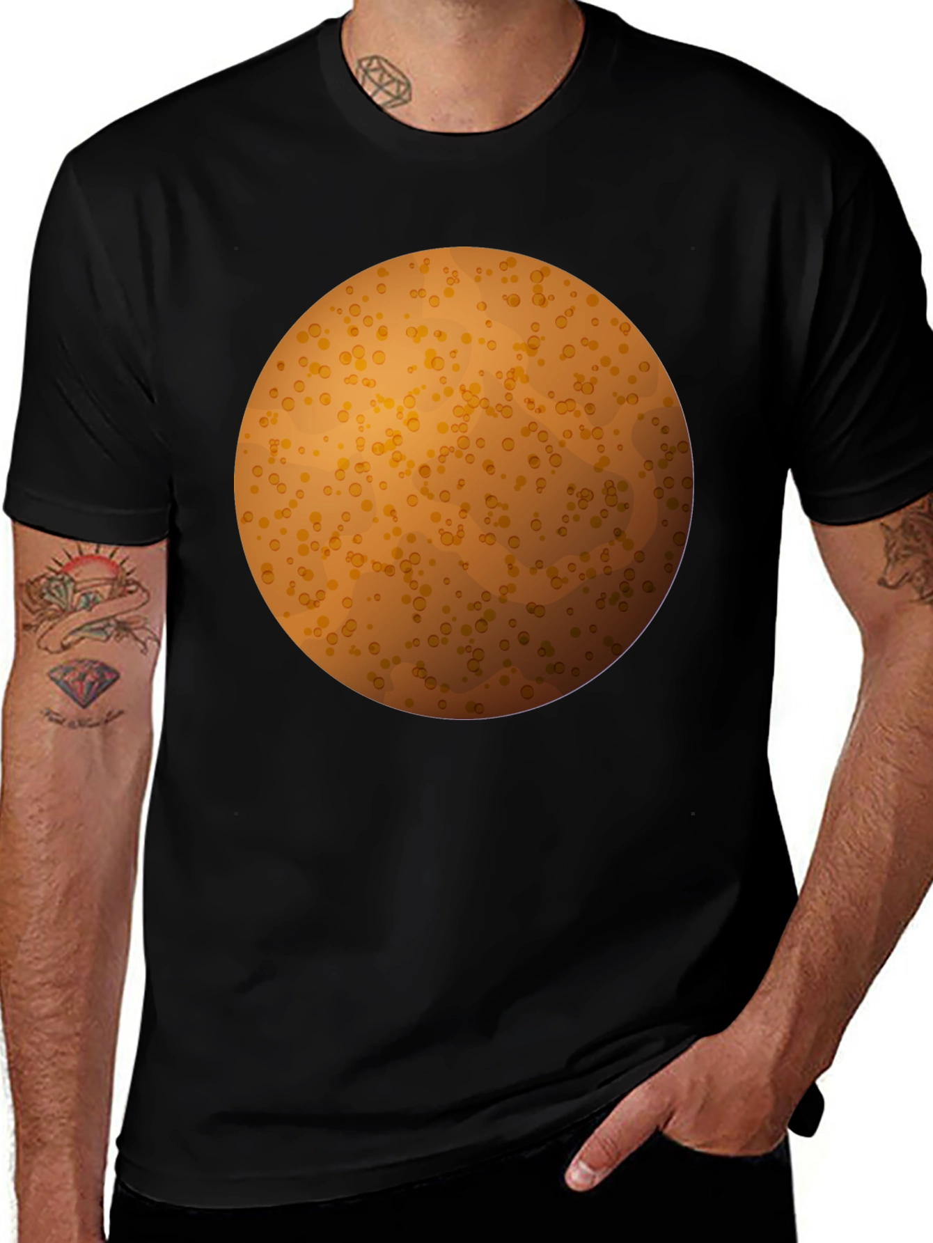 Spotted Orb Graphic Tee - Unique Design
