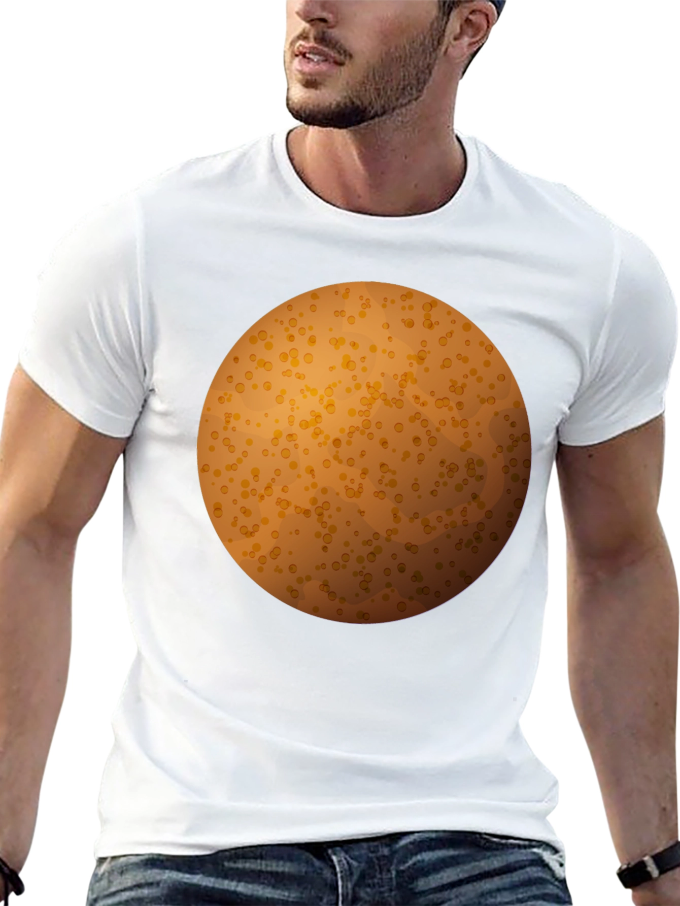 Spotted Orb Graphic Tee - Unique Design