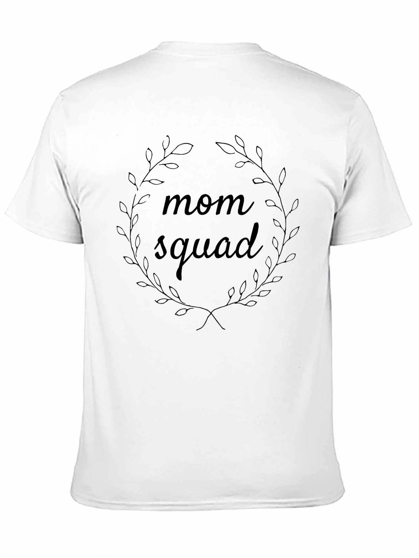 Mom Squad Graphic Tee - Soft Black Cotton T-Shirt
