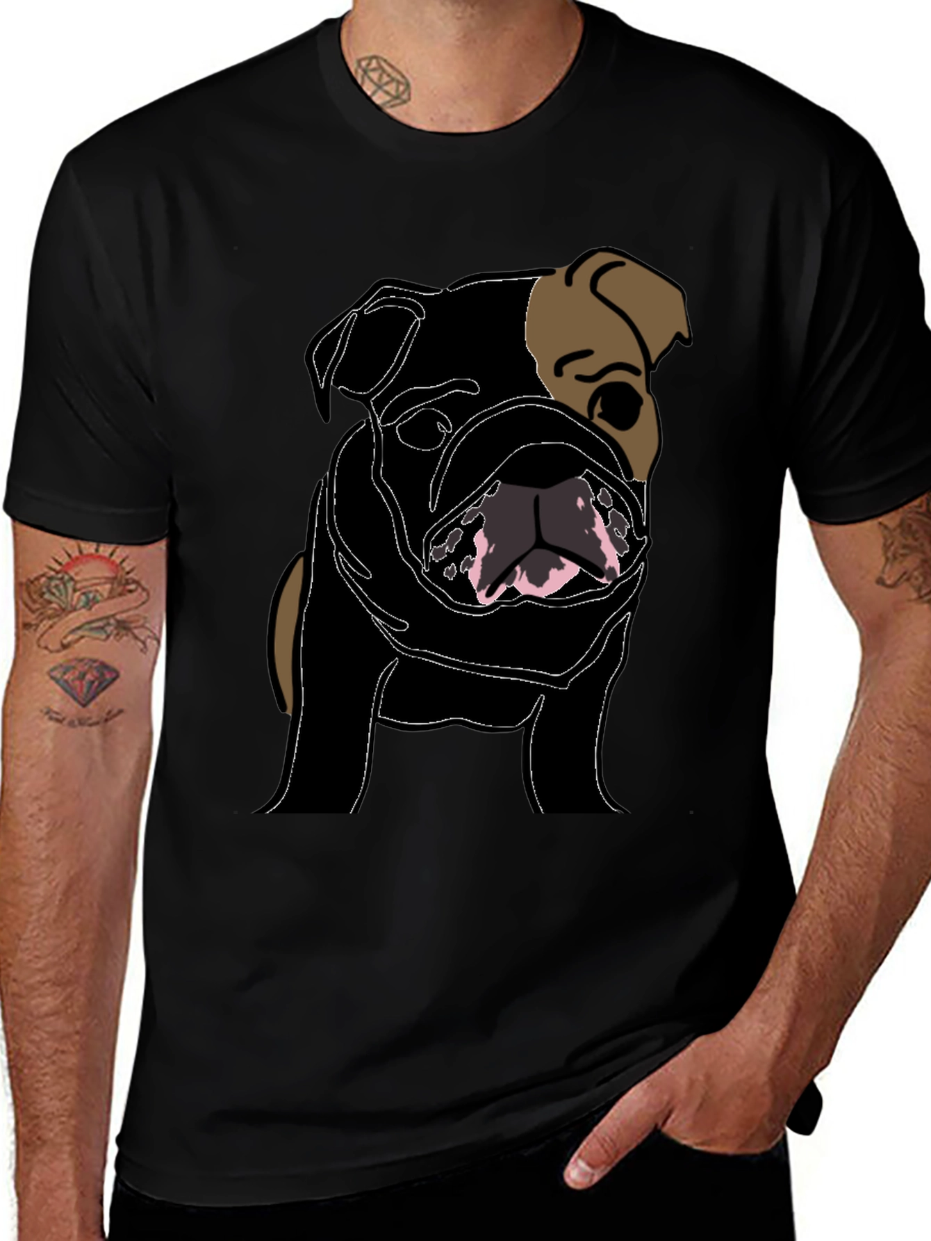 Bulldog Graphic Tee - Stylish Dog Lovers Shirt