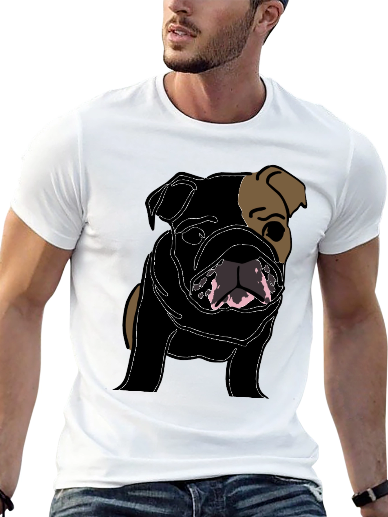 Bulldog Graphic Tee - Stylish Dog Lovers Shirt