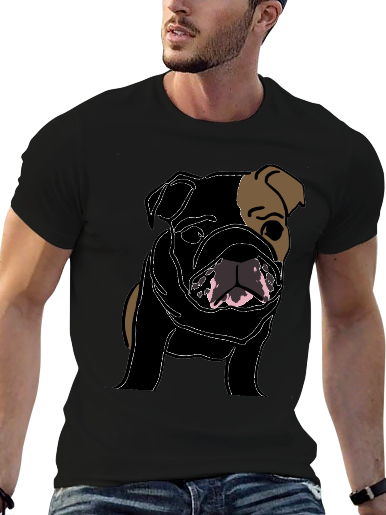Bulldog Graphic Tee - Stylish Dog Lovers Shirt