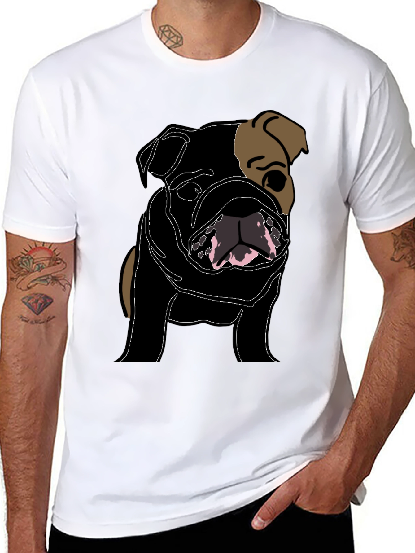 Bulldog Graphic Tee - Stylish Dog Lovers Shirt
