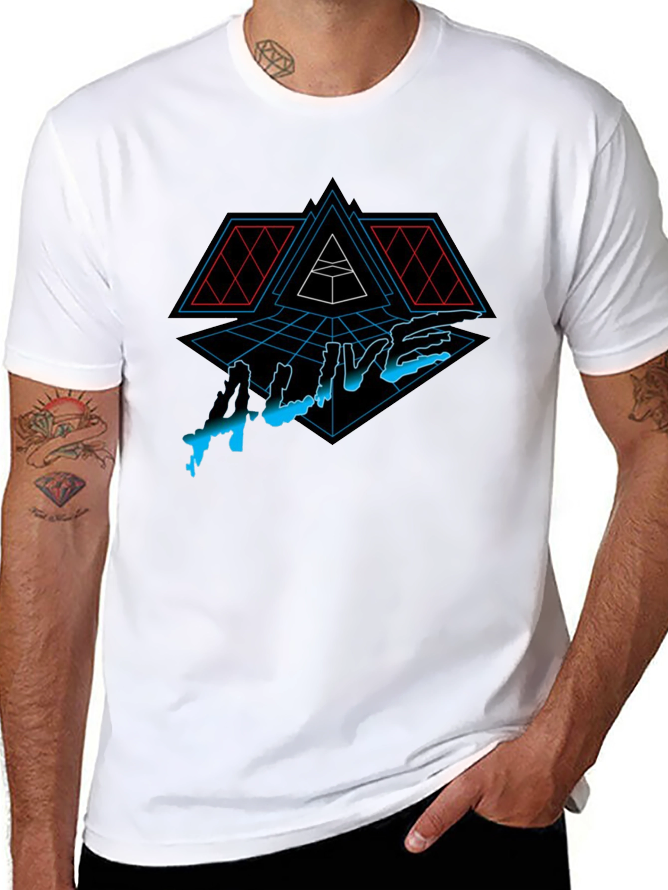 Alive Graphic Tee - Daft Punk Inspired Design