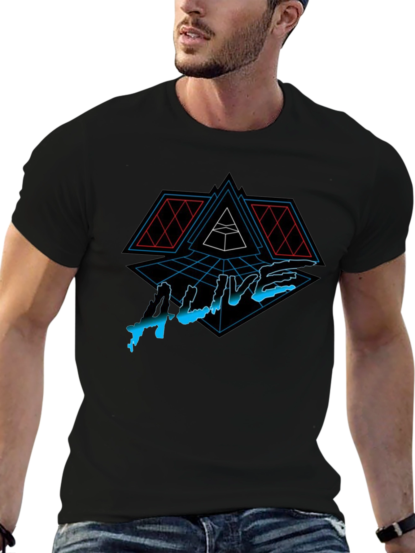 Alive Graphic Tee - Daft Punk Inspired Design
