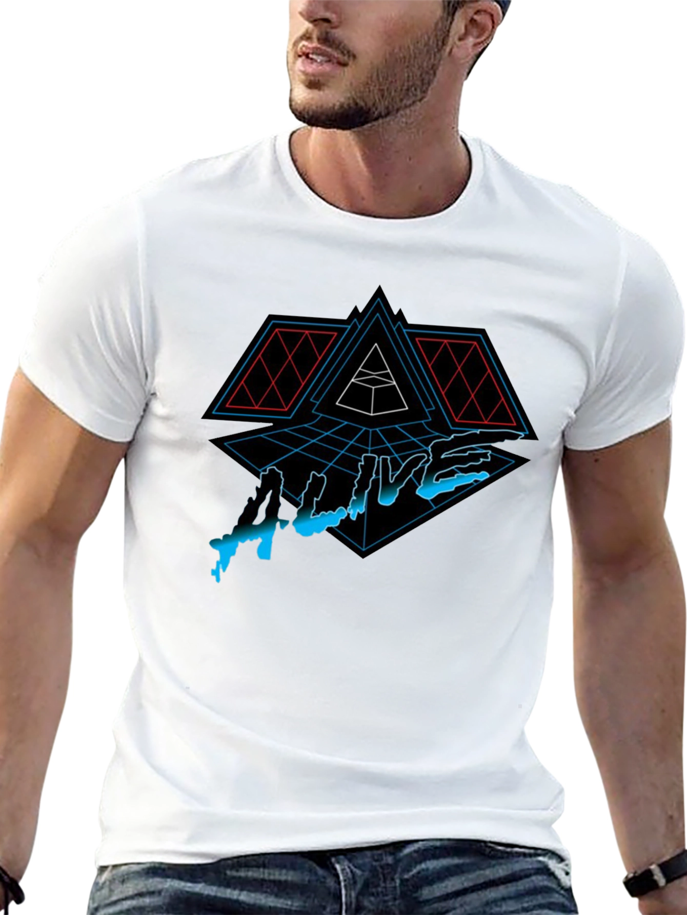 Alive Graphic Tee - Daft Punk Inspired Design