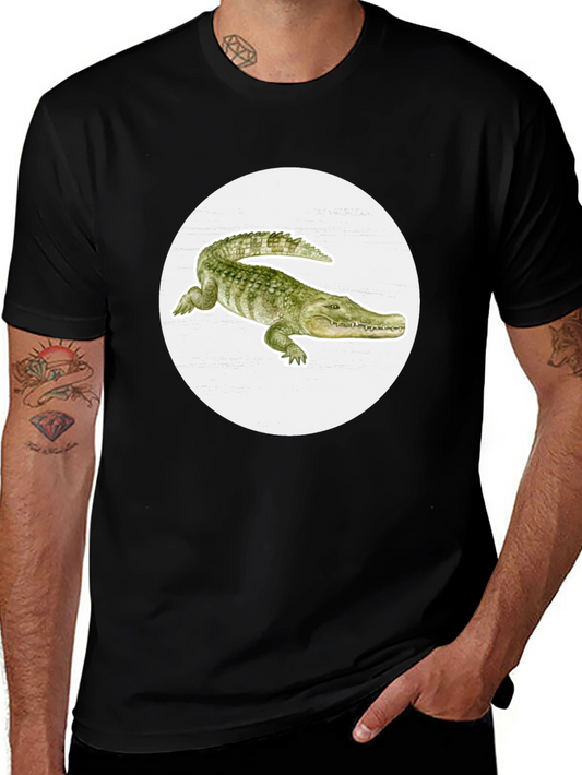 Alligator Graphic Tee - Cool Reptile Print