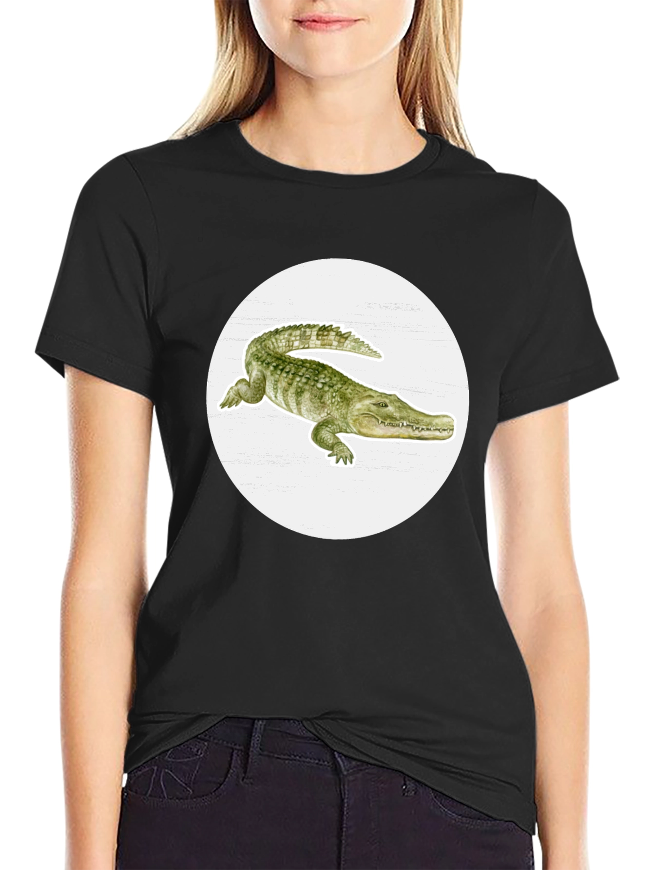 Alligator Graphic Tee - Cool Reptile Print