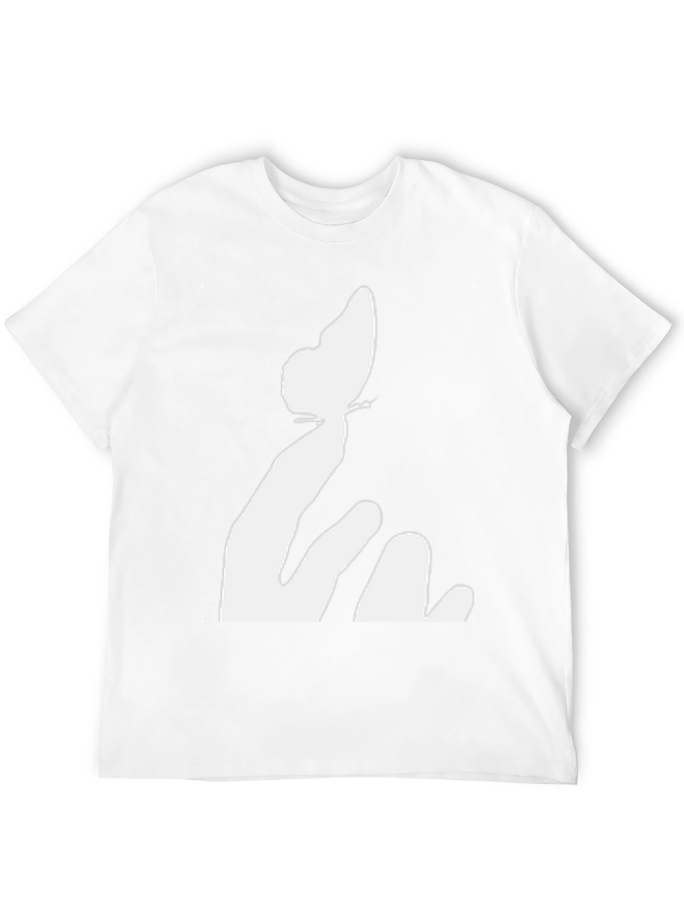 Butterfly Hand Black Tee - Unique Graphic Print