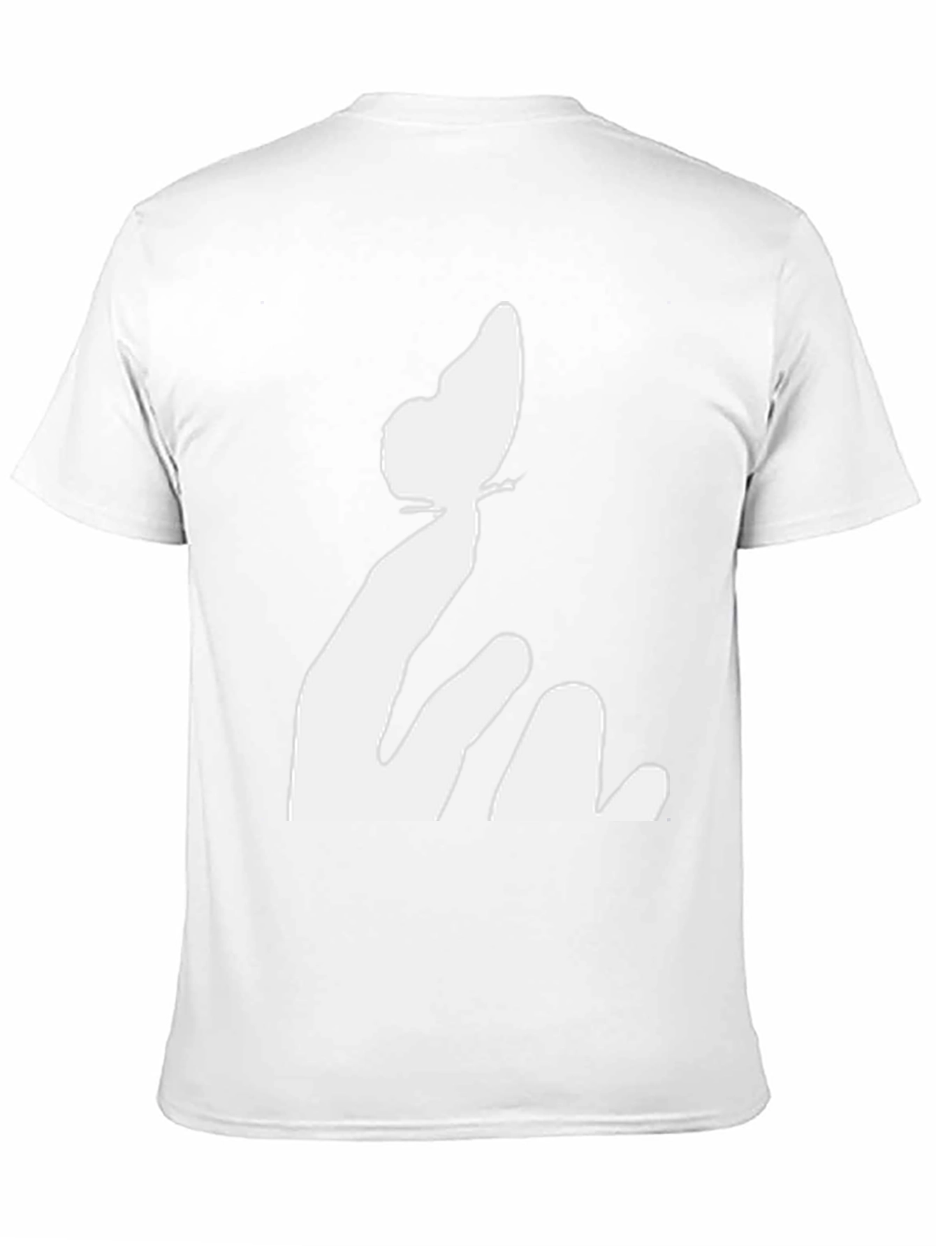 Butterfly Hand Black Tee - Unique Graphic Print