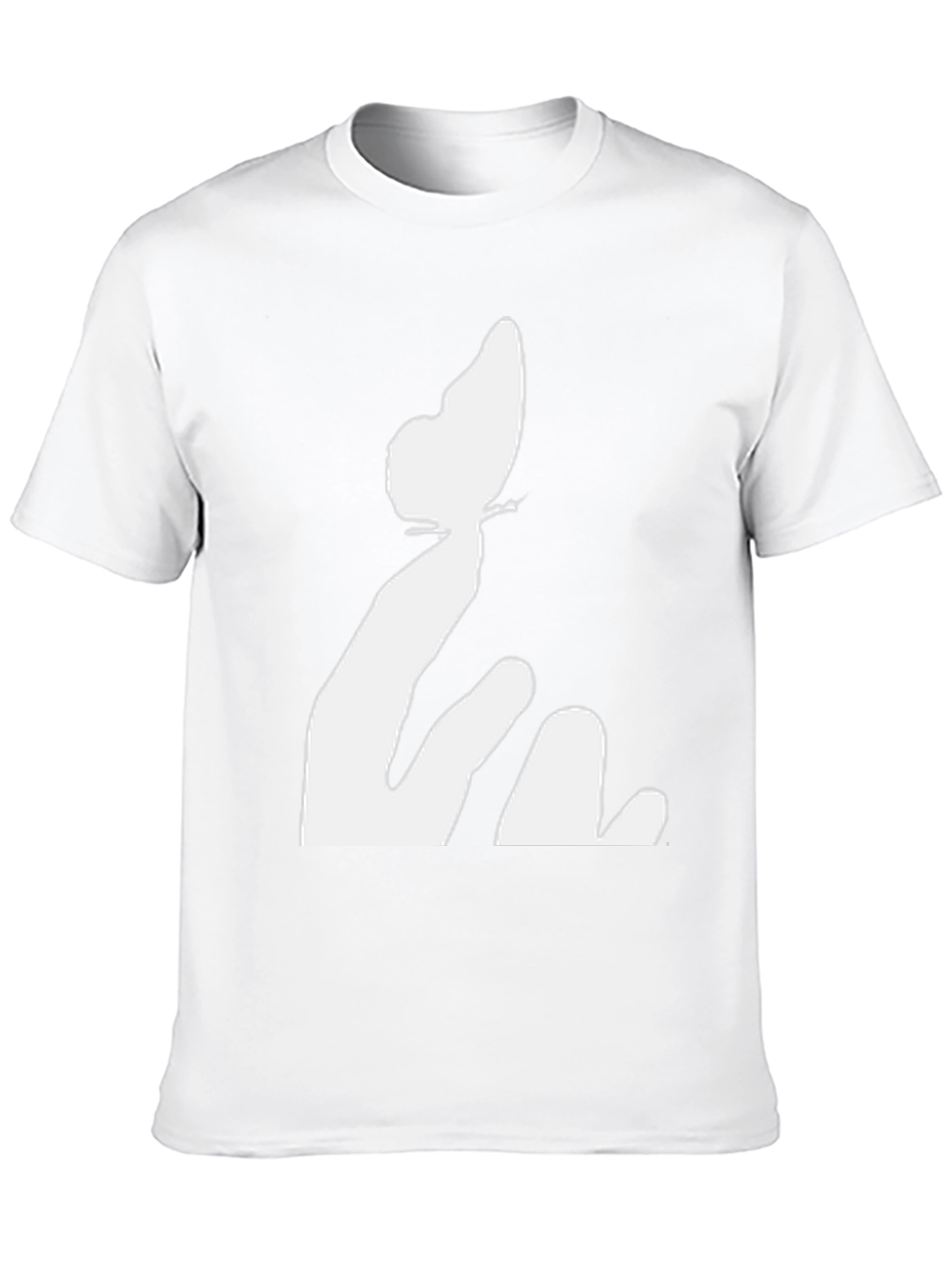 Butterfly Hand Black Tee - Unique Graphic Print