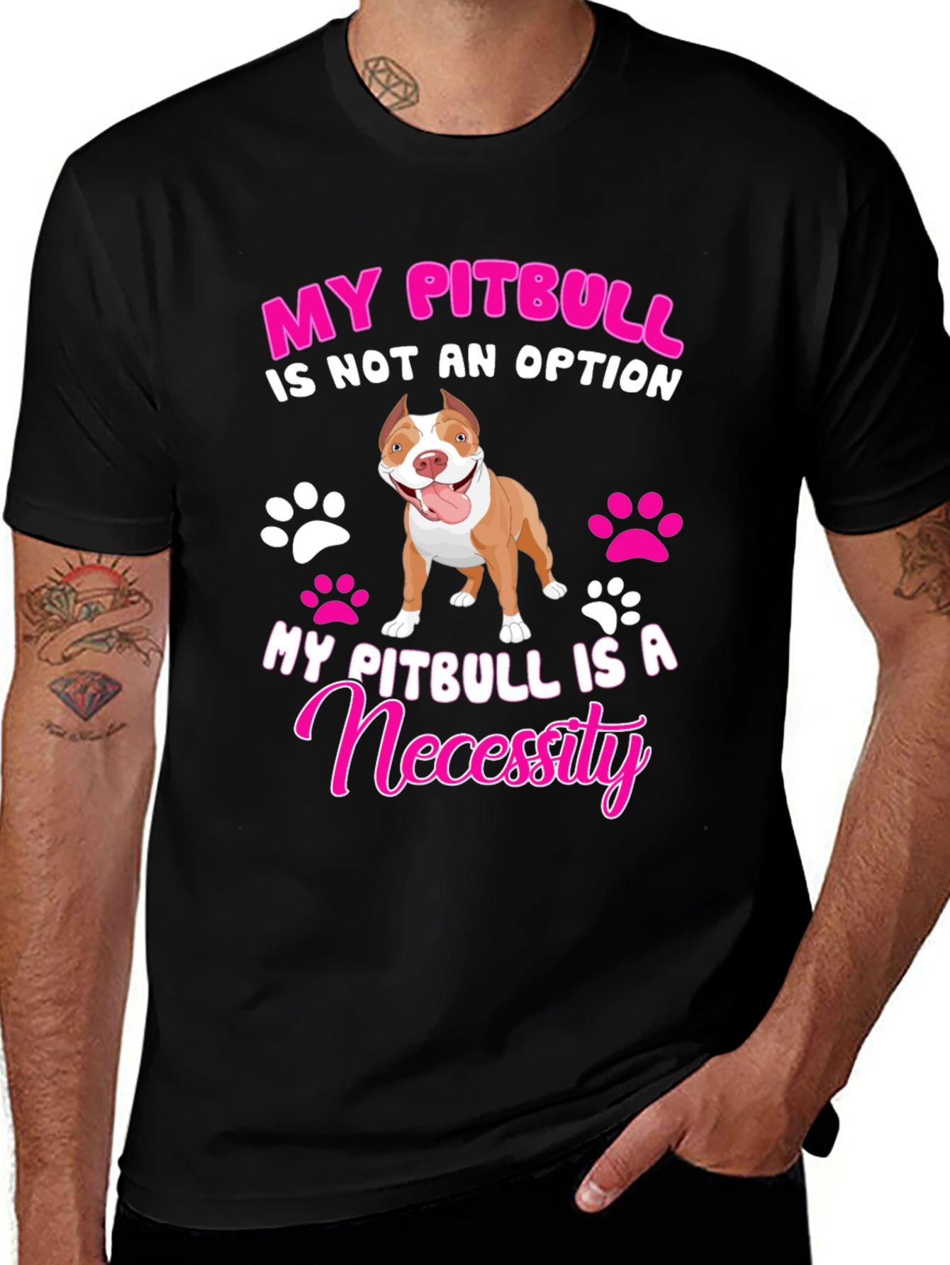 My Pitbull Is A Necessity Graphic Tee