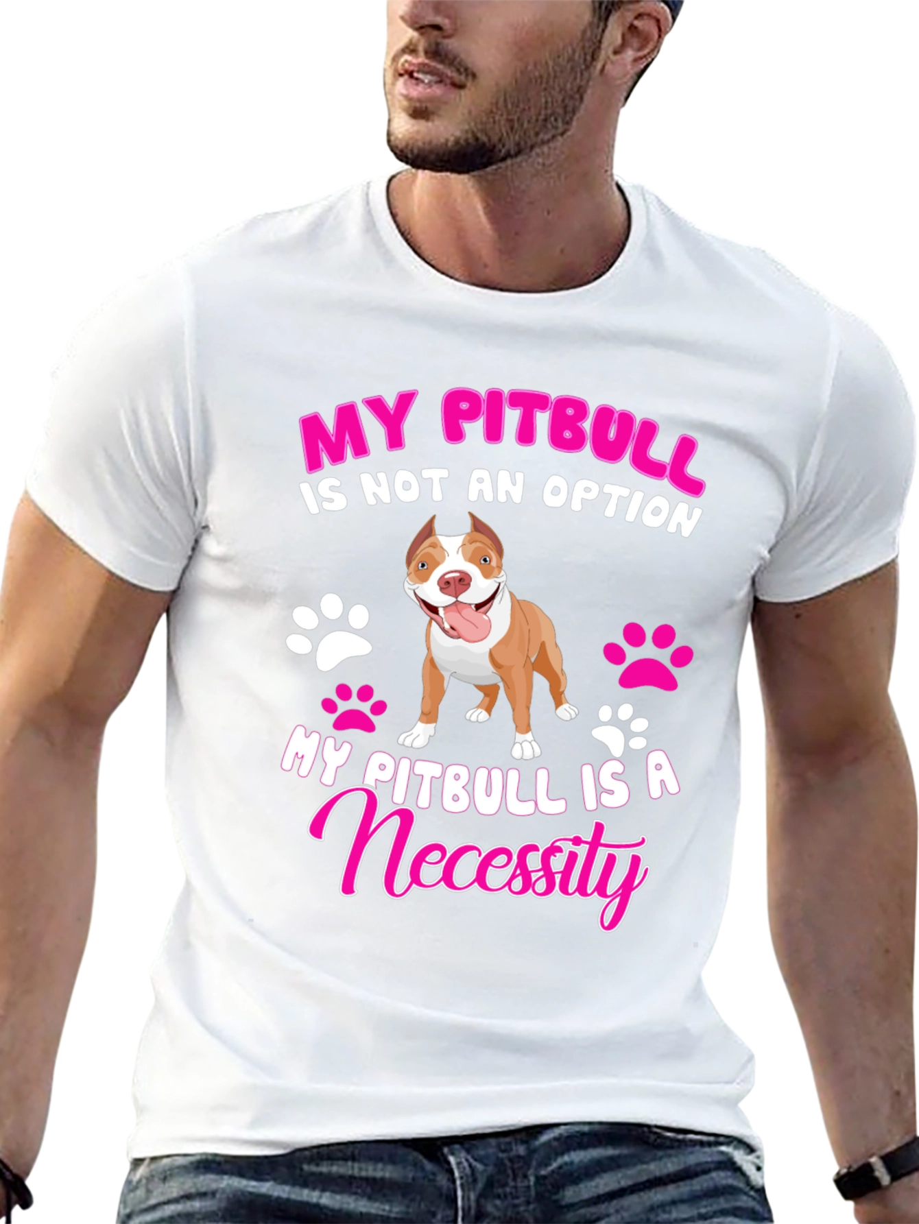 My Pitbull Is A Necessity Graphic Tee
