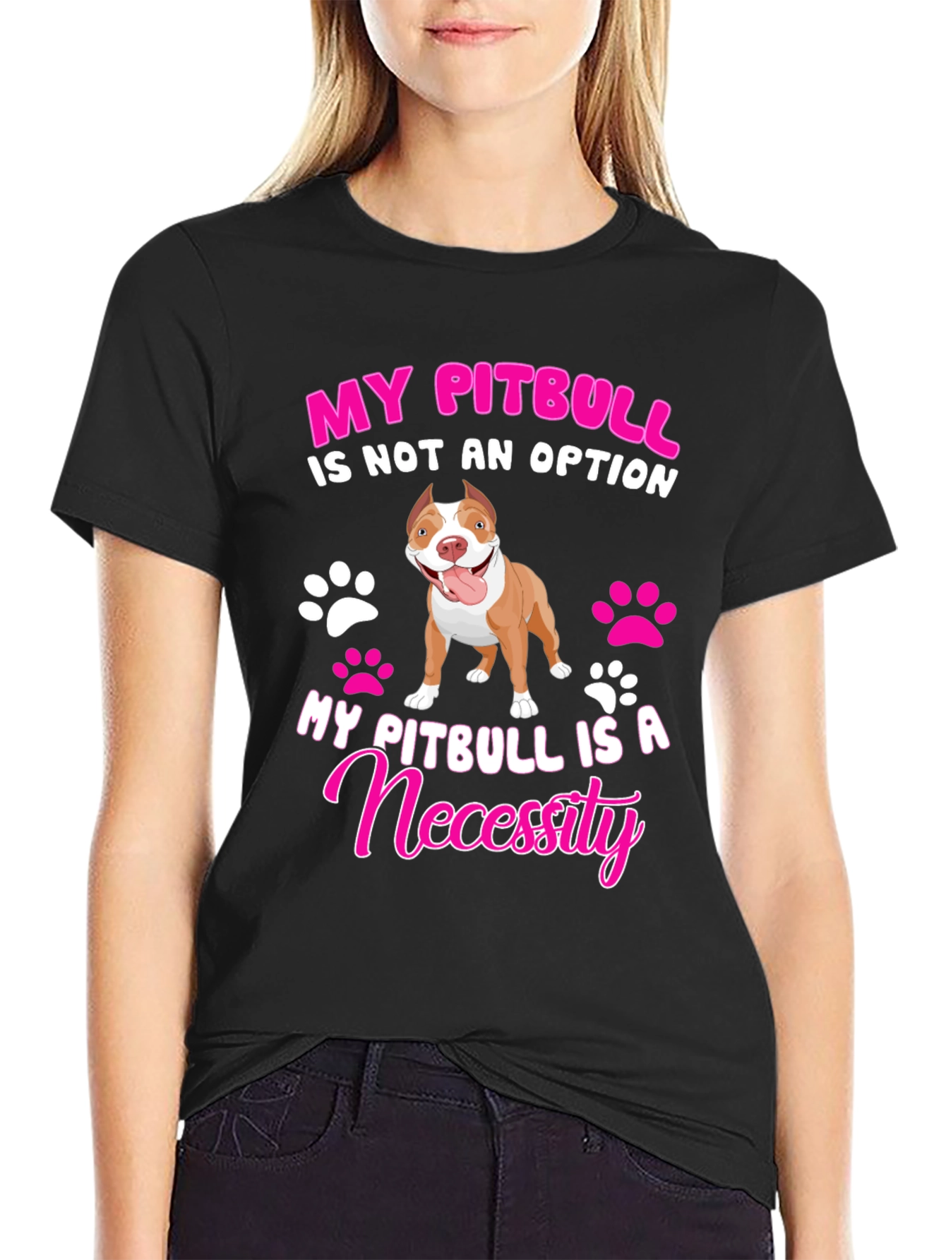 My Pitbull Is A Necessity Graphic Tee