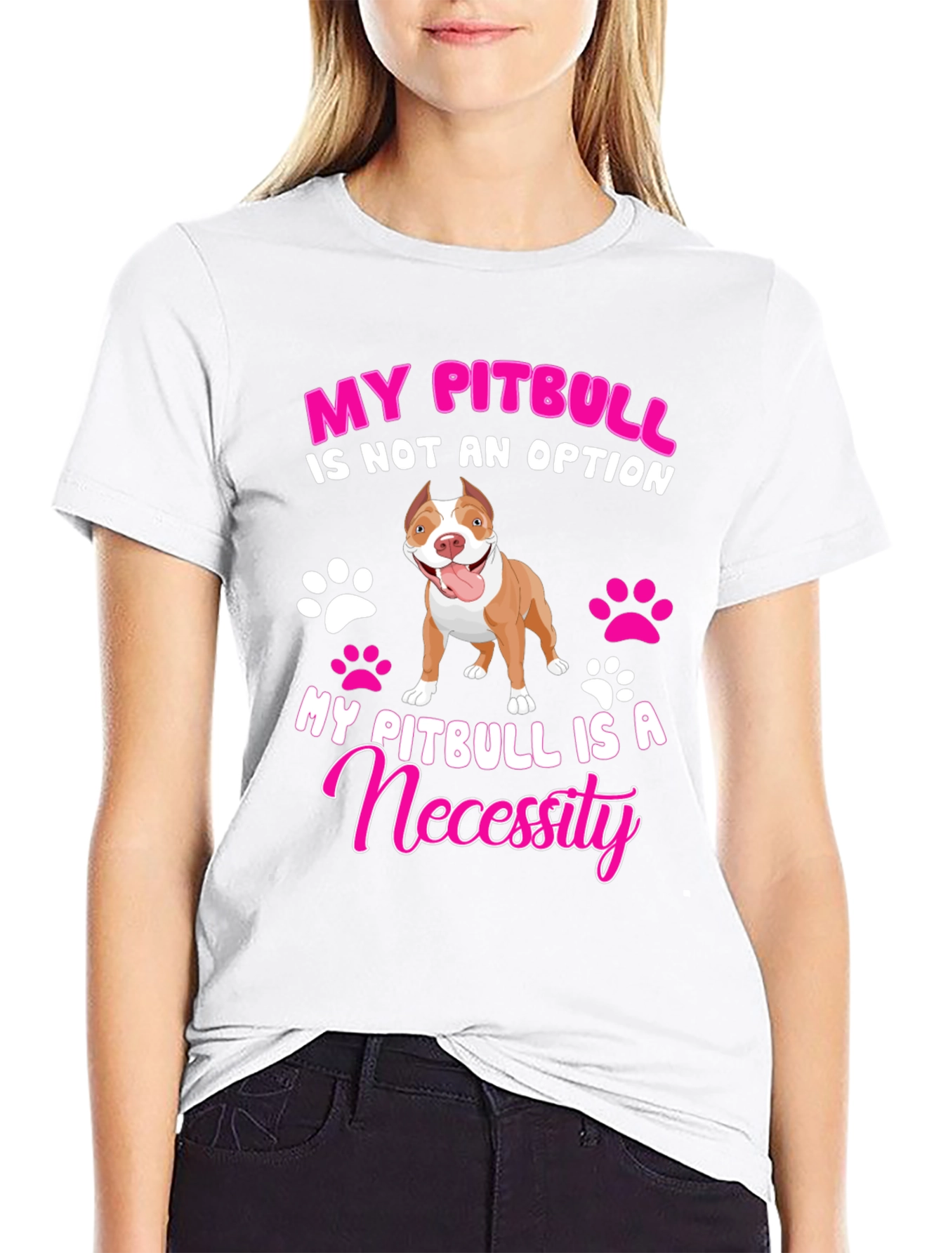 My Pitbull Is A Necessity Graphic Tee
