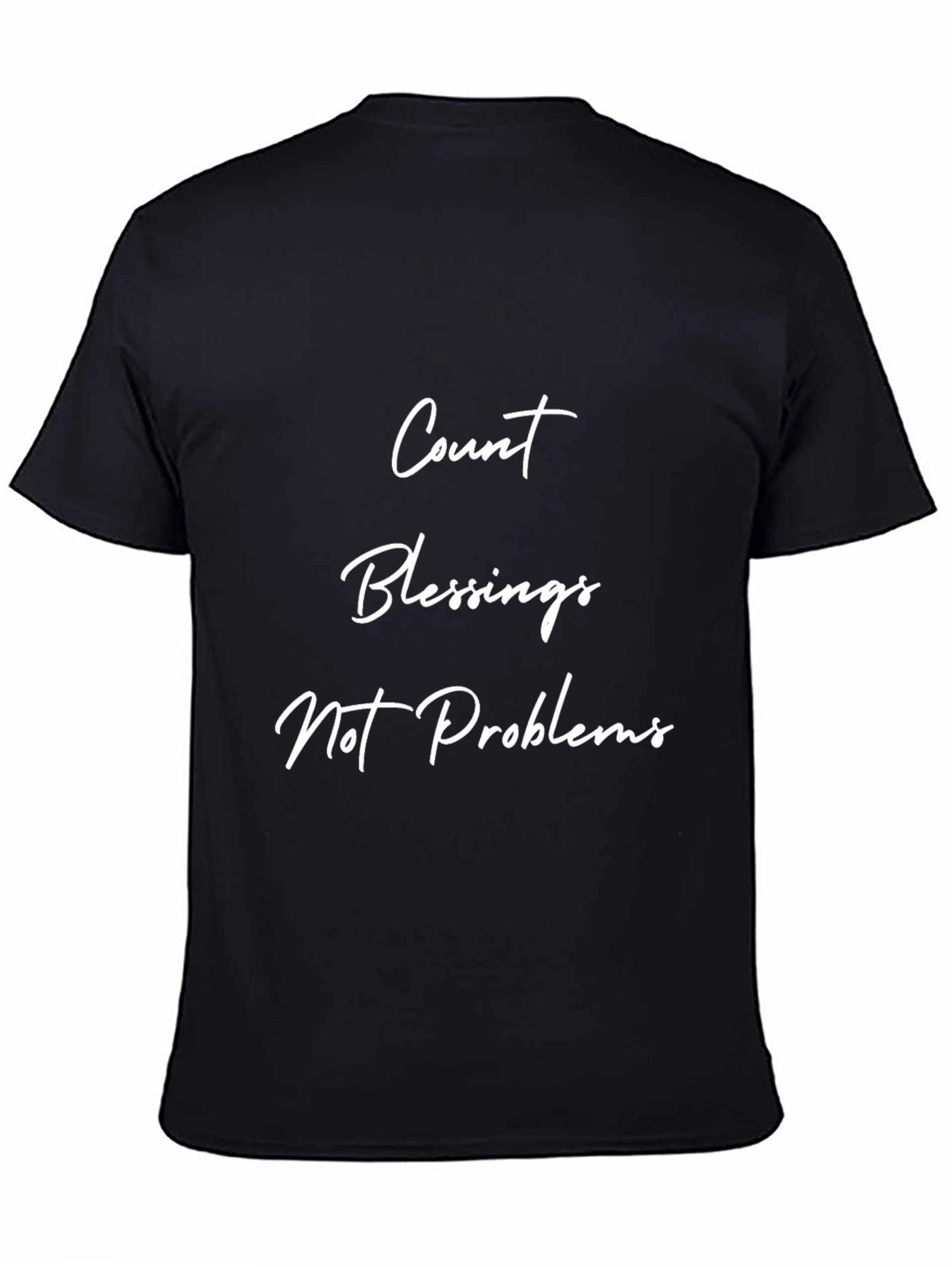 Count Blessings Black Graphic Tee