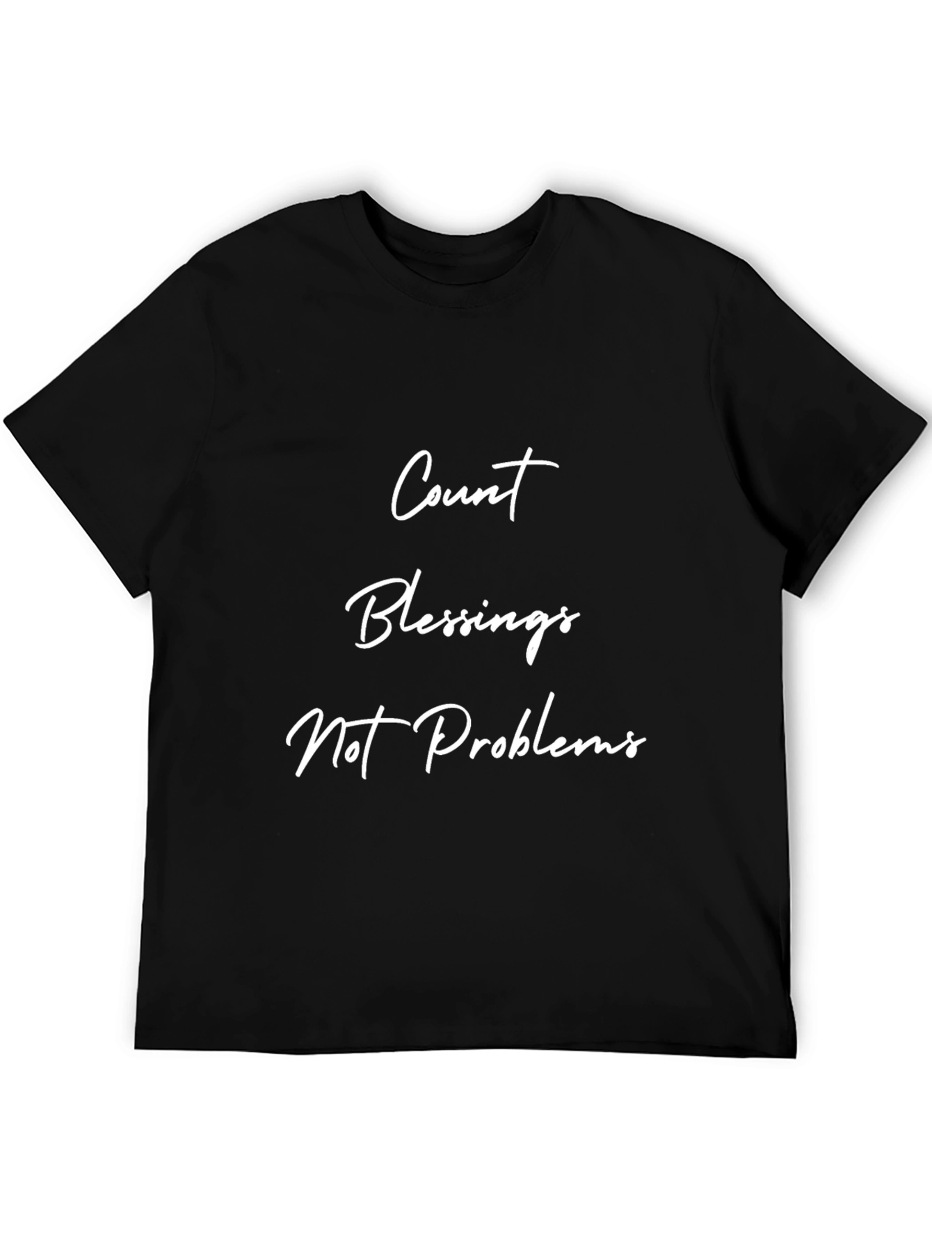 Count Blessings Black Graphic Tee