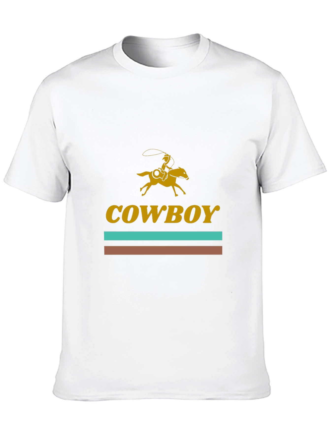 Cowboy Rider Graphic Tee - Western Style Black T-Shirt
