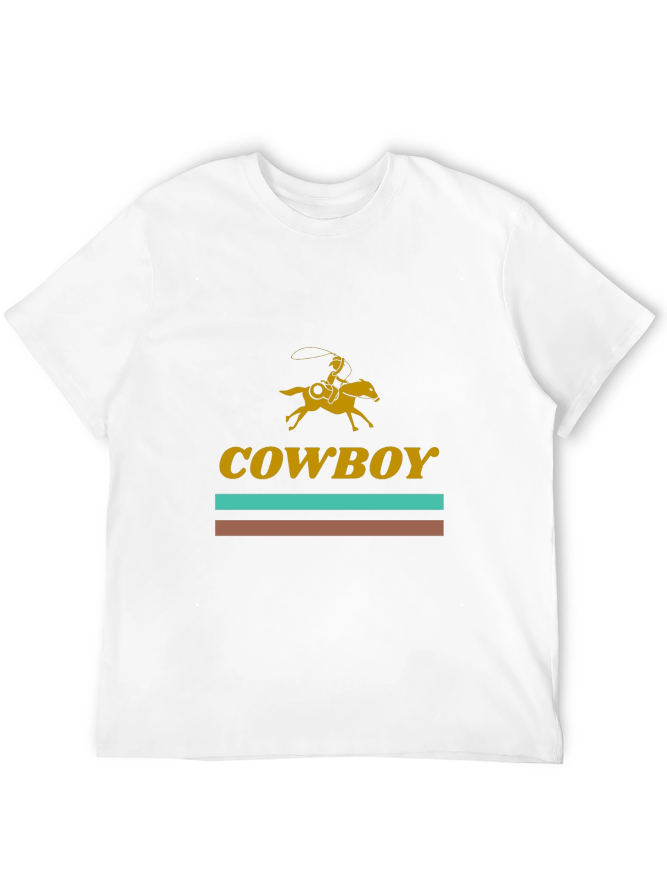 Cowboy Rider Graphic Tee - Western Style Black T-Shirt