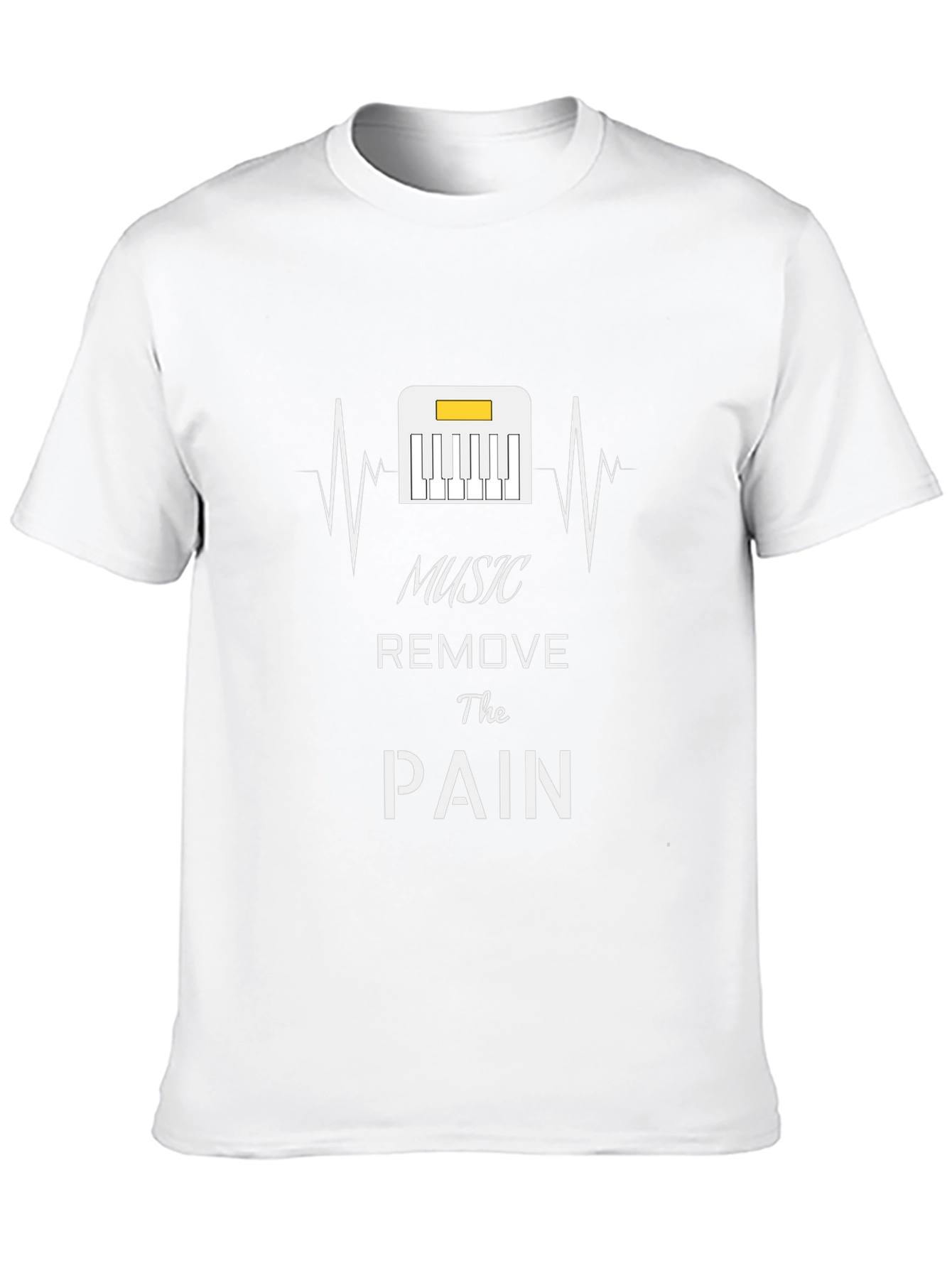 Music Removes the Pain Black T-Shirt
