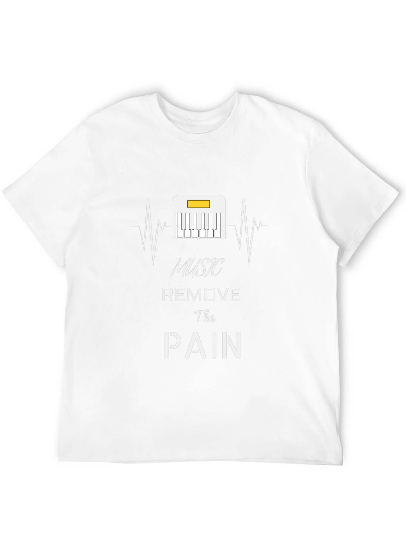 Music Removes the Pain Black T-Shirt