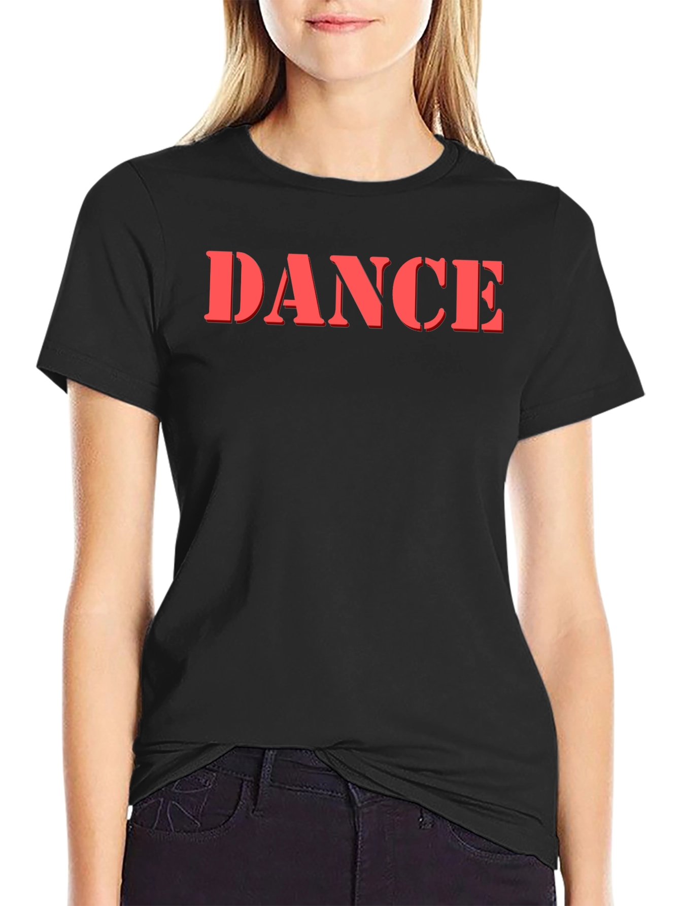 DANCE Graphic Black T-Shirt