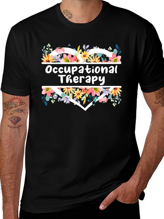 Floral Heart Occupational Therapy T-Shirt