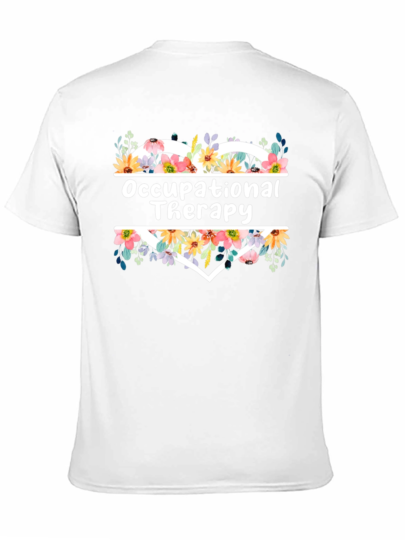 Floral Heart Occupational Therapy T-Shirt