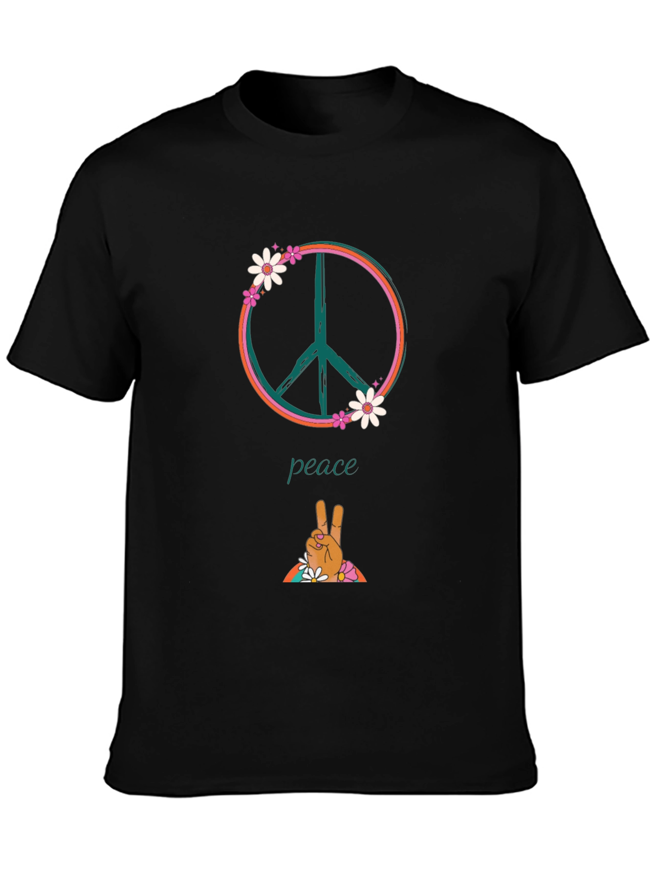 Peace Sign Graphic Tee - Retro Vibe!