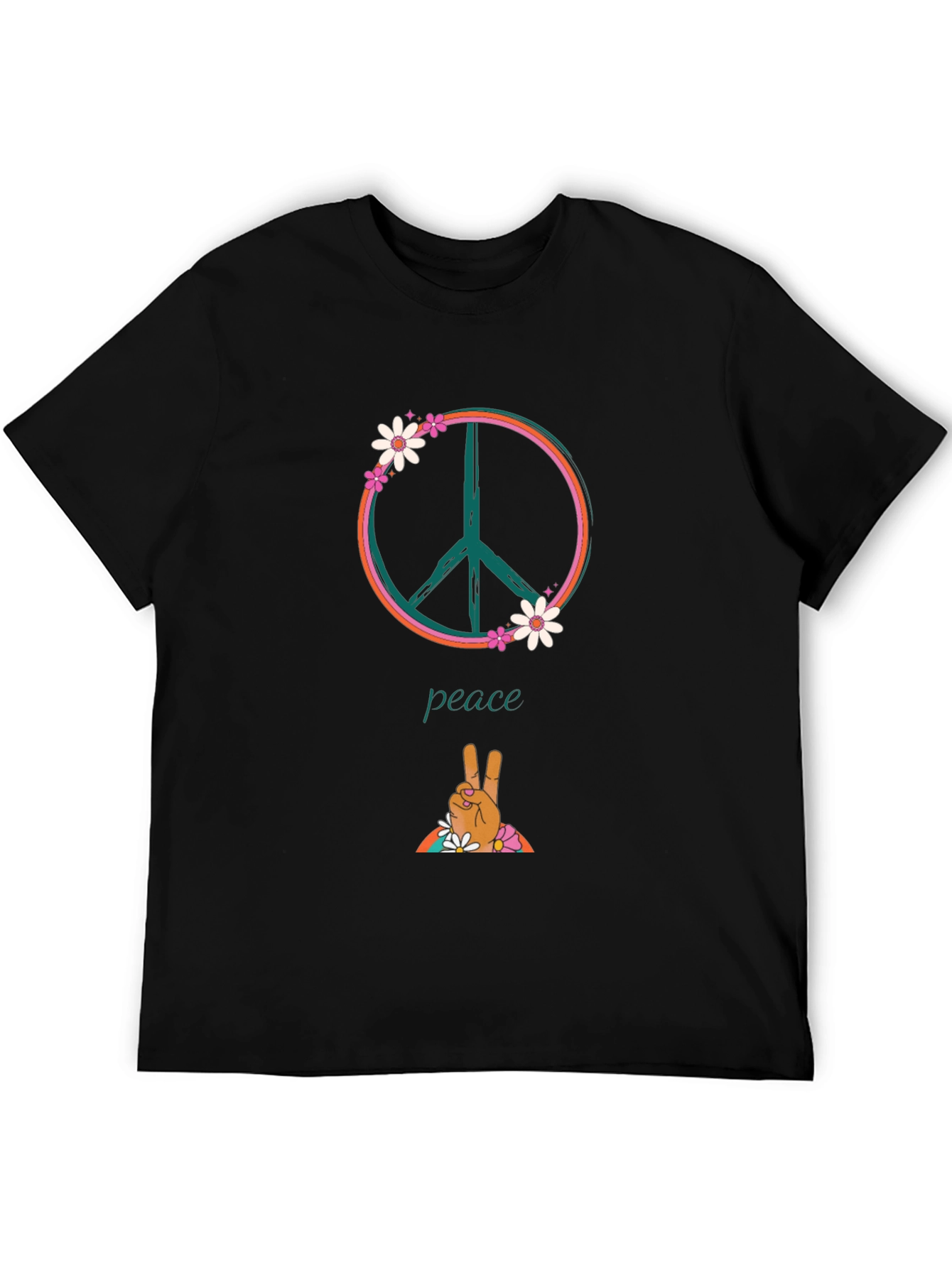 Peace Sign Graphic Tee - Retro Vibe!