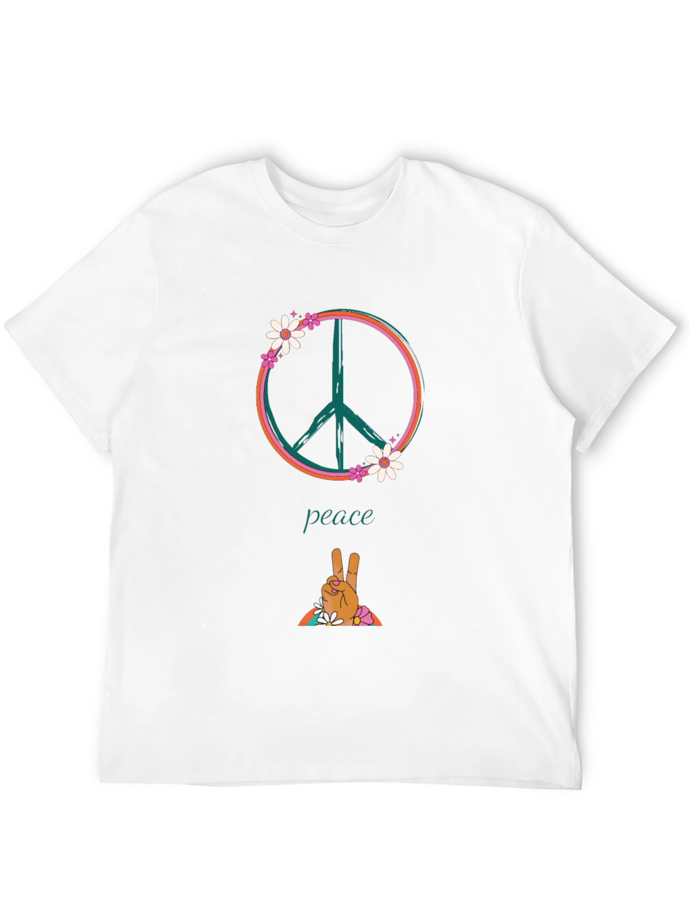 Peace Sign Graphic Tee - Retro Vibe!