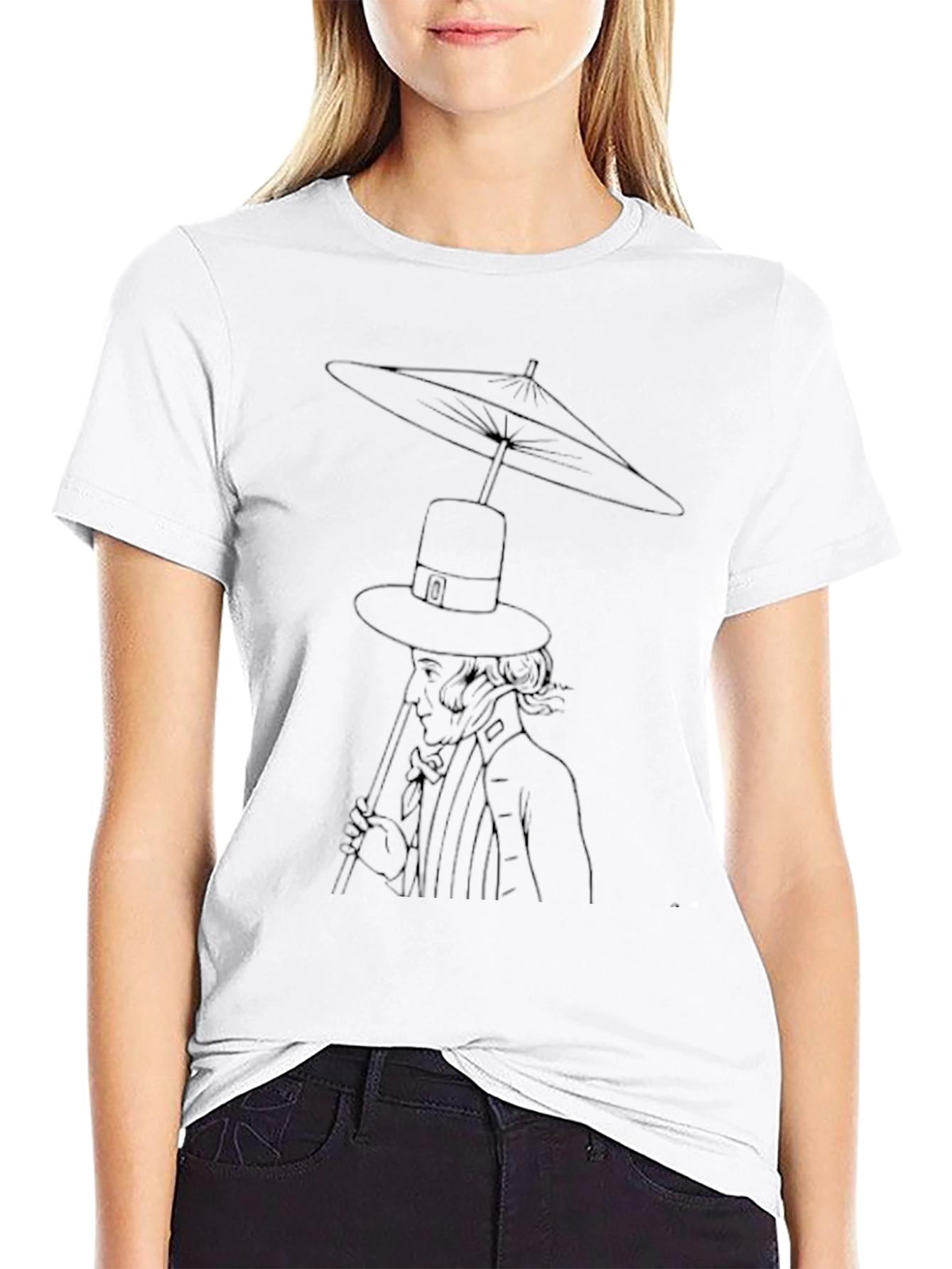 Unique Line Art Graphic Tee