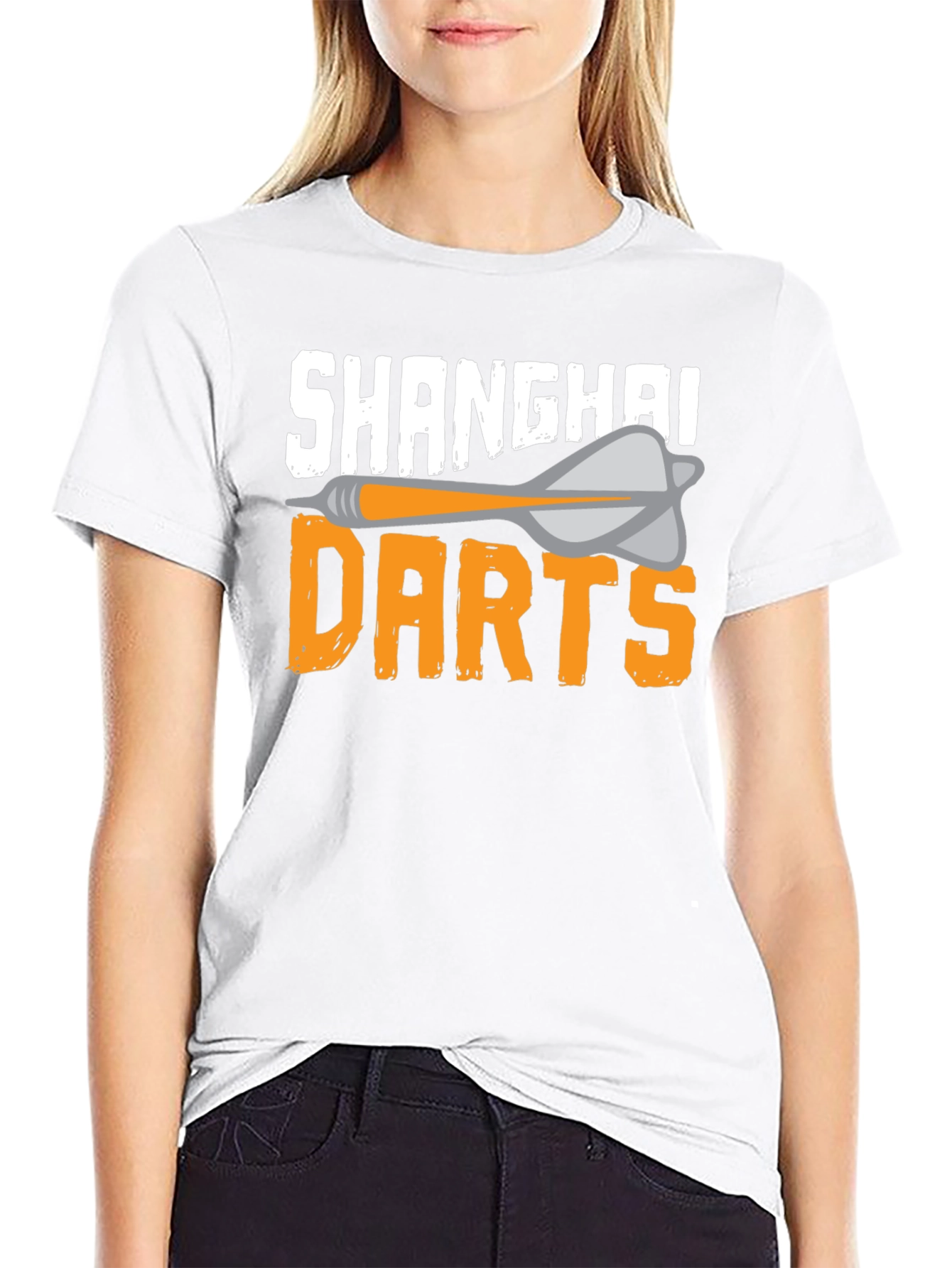 Shanghai Darts Graphic T-Shirt - Black
