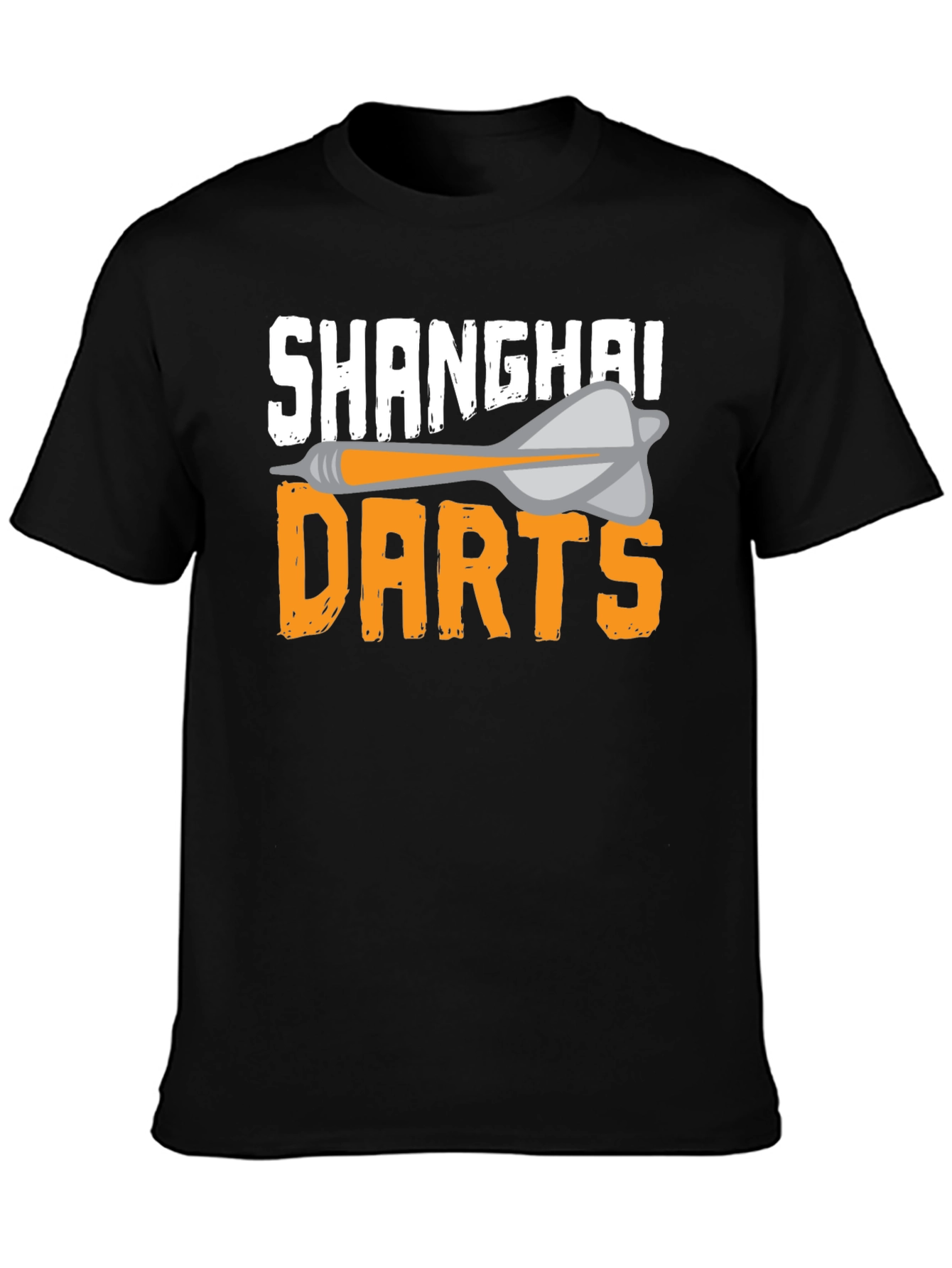 Shanghai Darts Graphic T-Shirt - Black