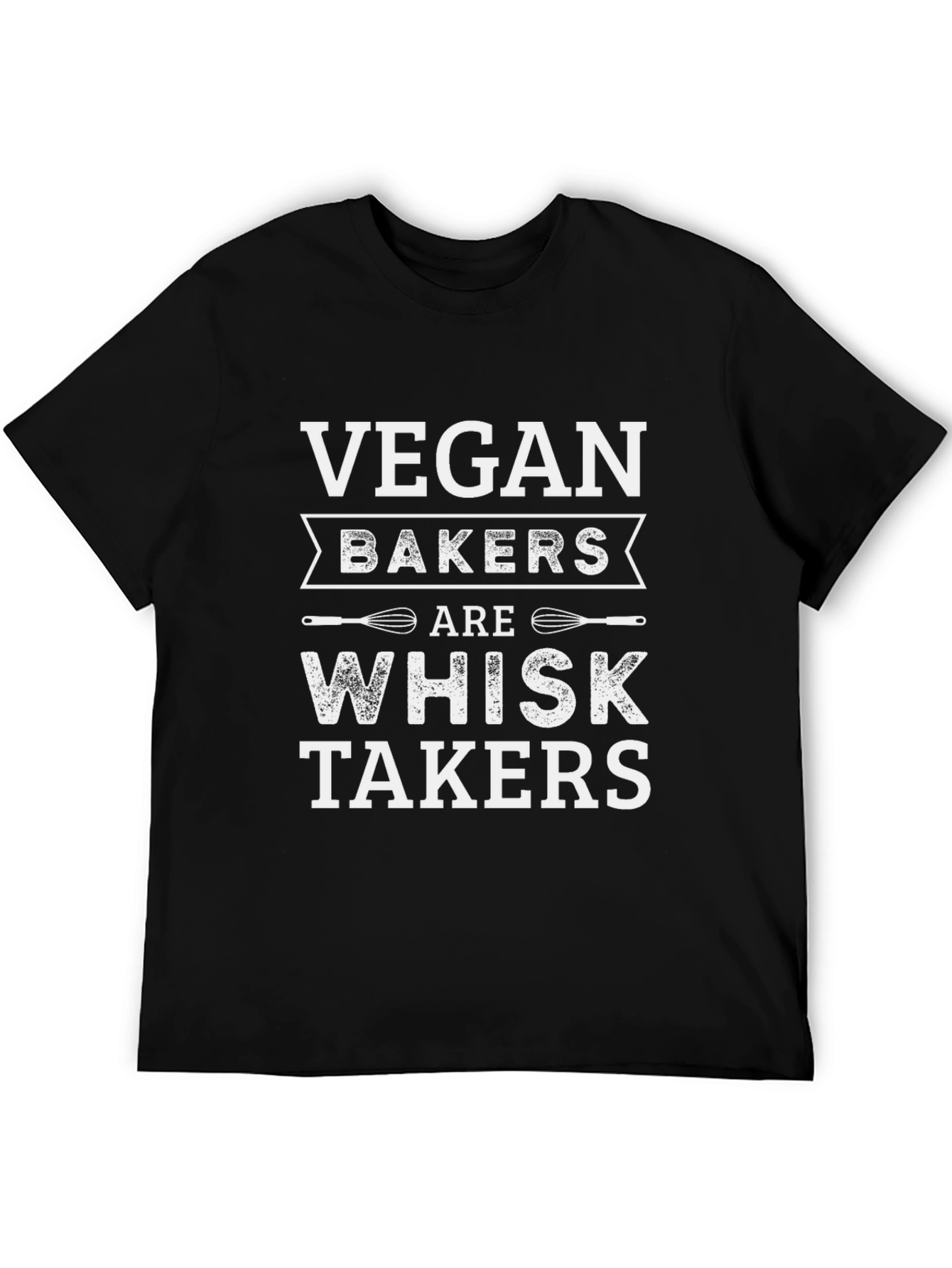 Vegan Bakers Whisk Takers Black T-Shirt