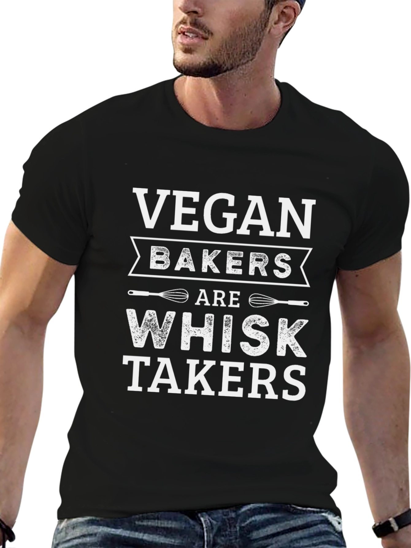 Vegan Bakers Whisk Takers Black T-Shirt