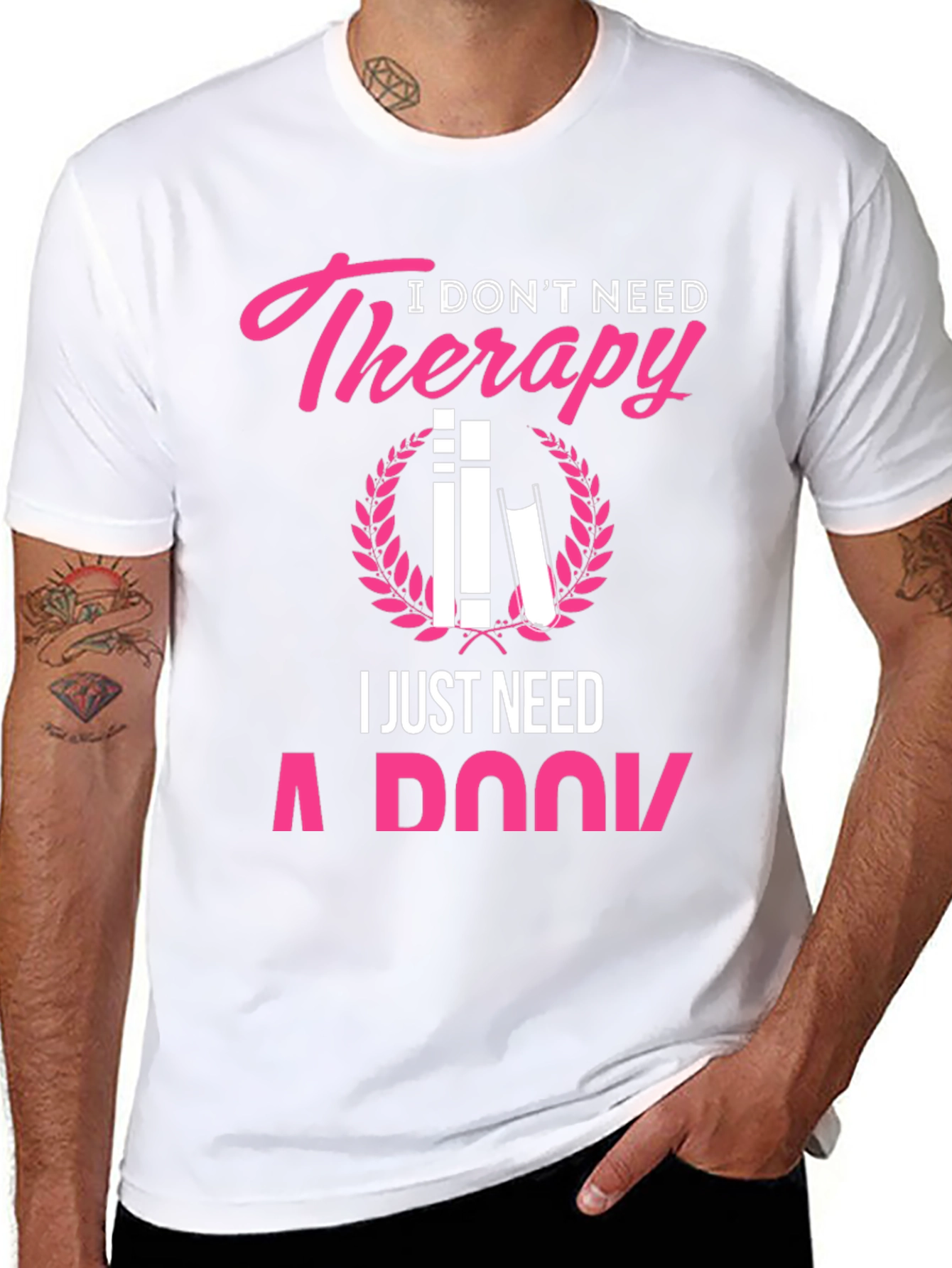Therapy Book Lover Graphic T-Shirt