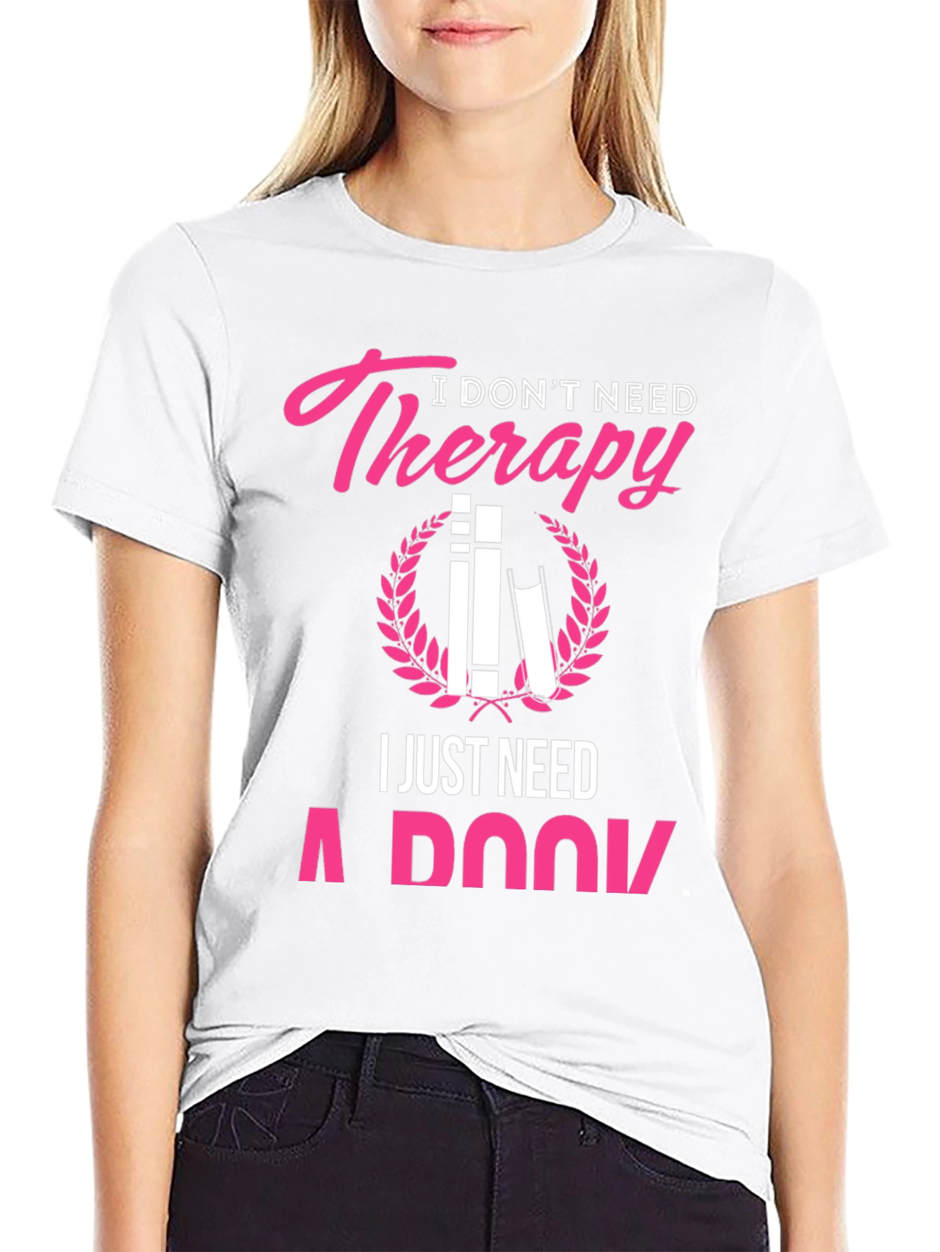 Therapy Book Lover Graphic T-Shirt