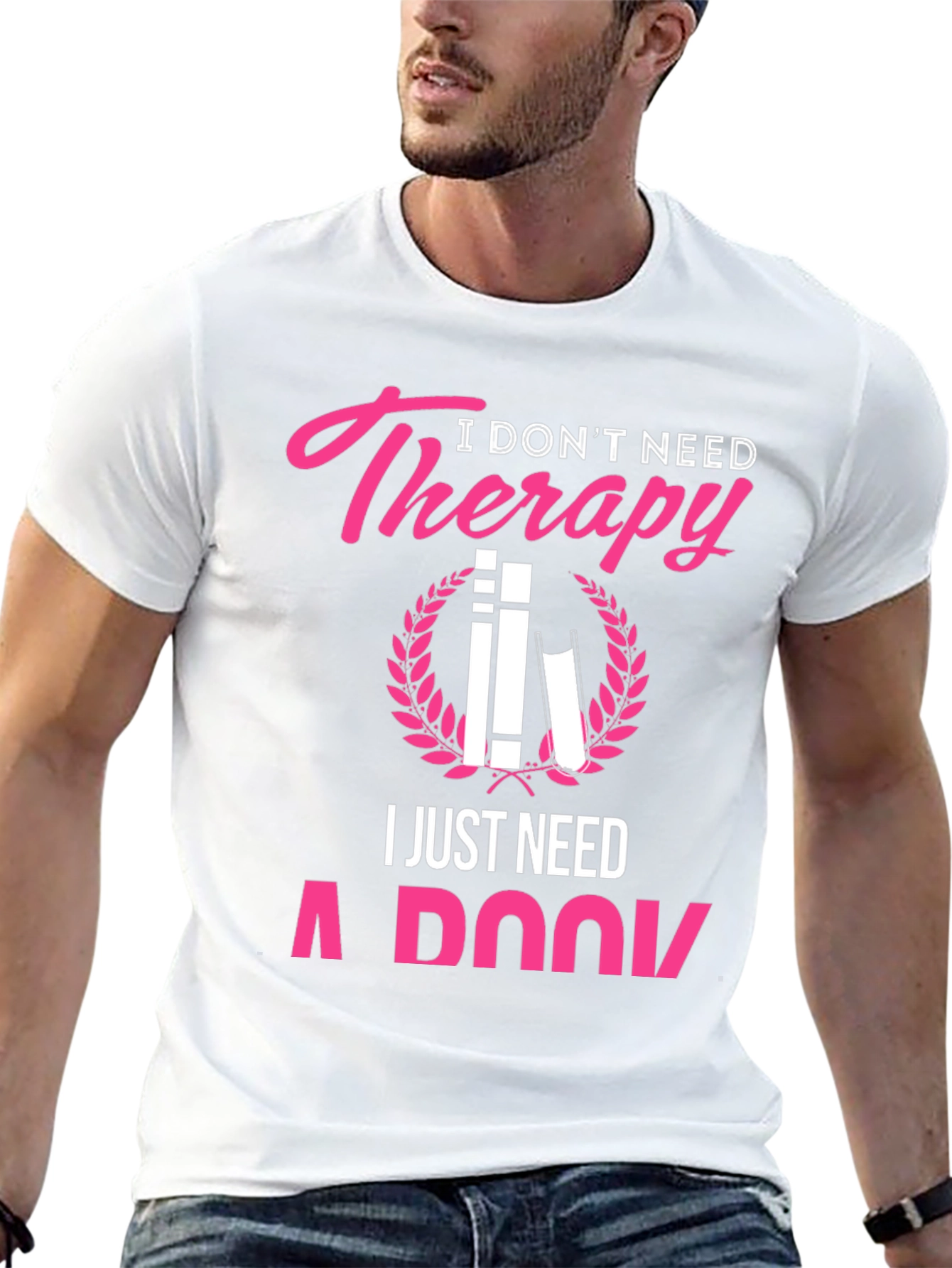 Therapy Book Lover Graphic T-Shirt