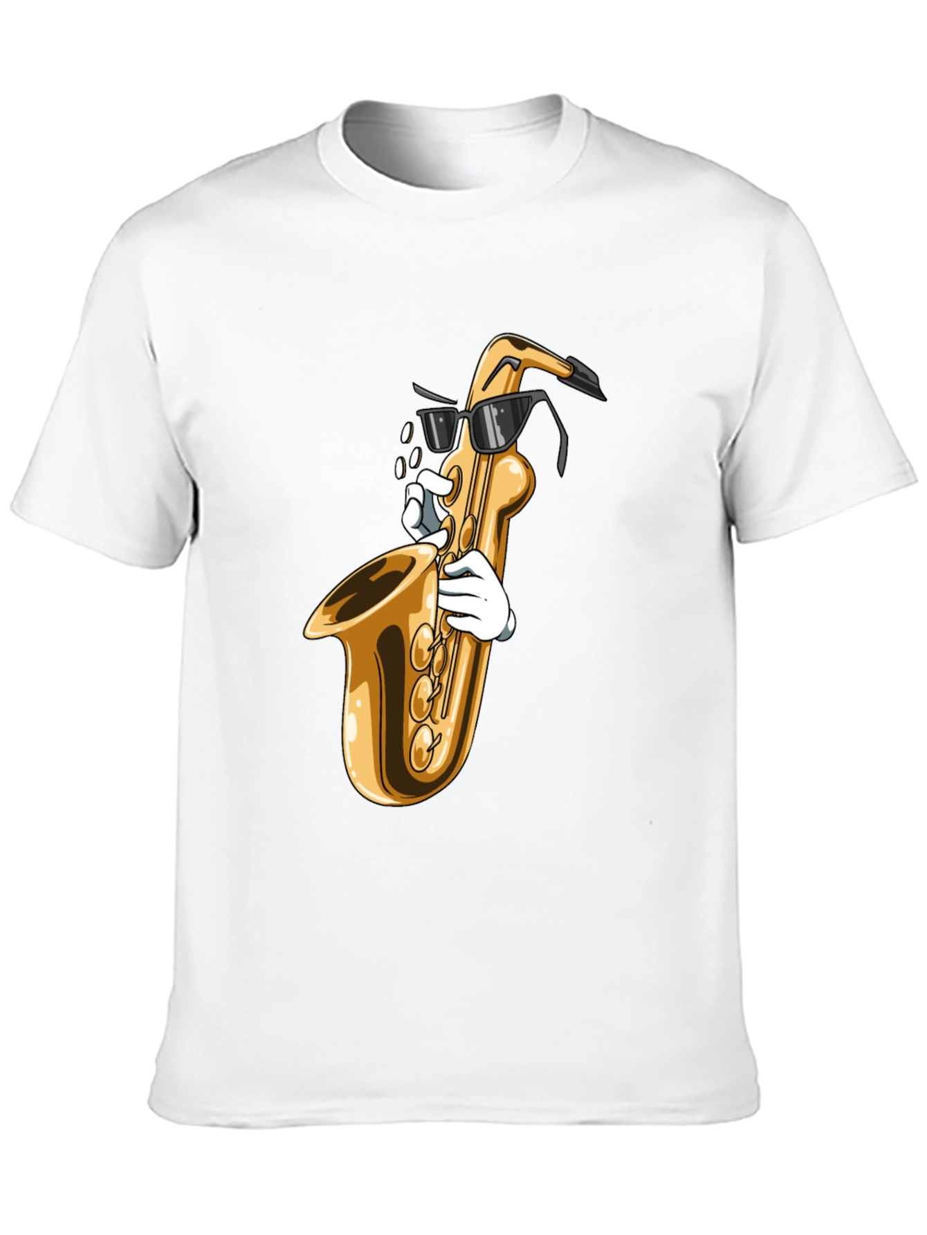 Cool Saxophone Graphic Tee - Music Lover Shirt