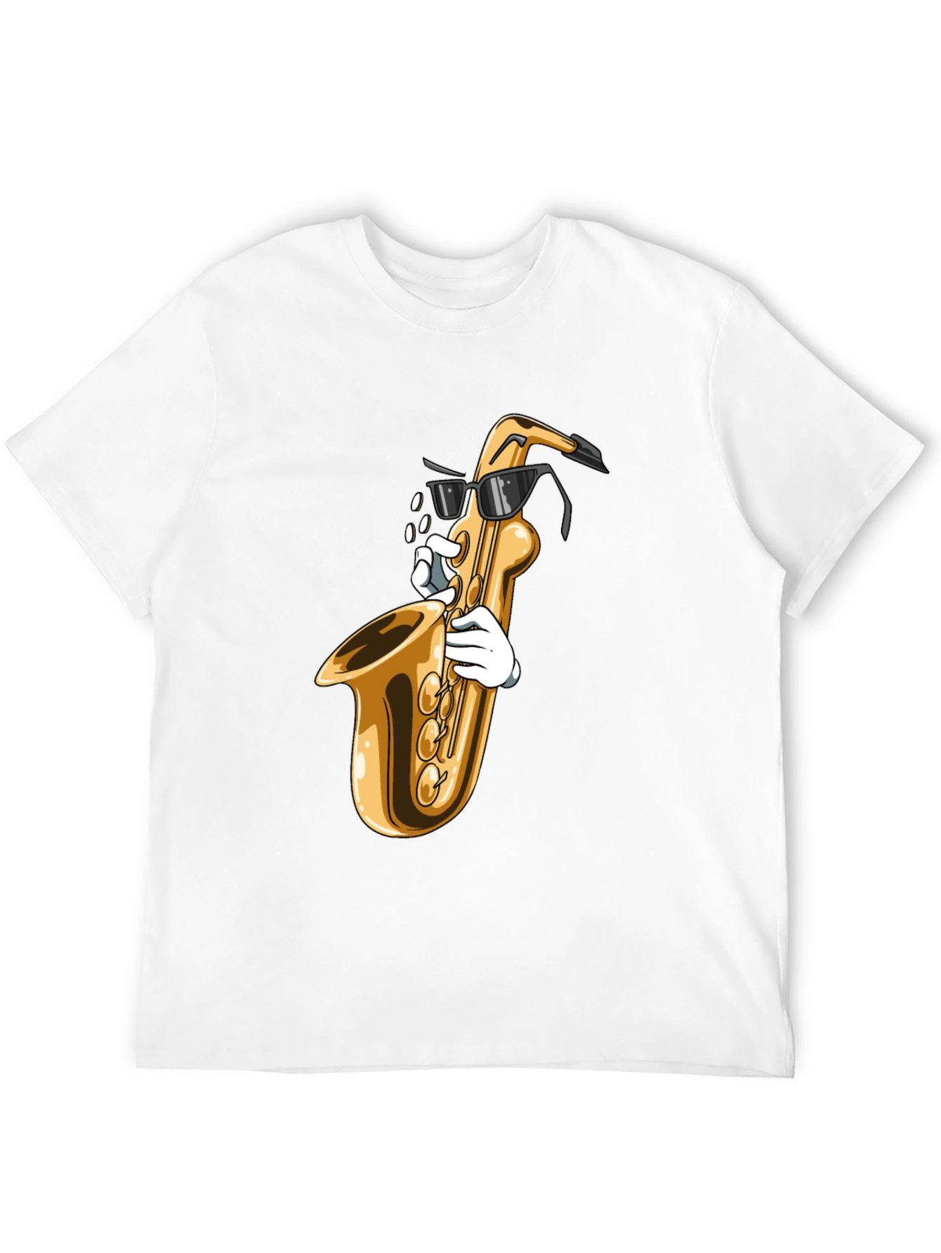 Cool Saxophone Graphic Tee - Music Lover Shirt
