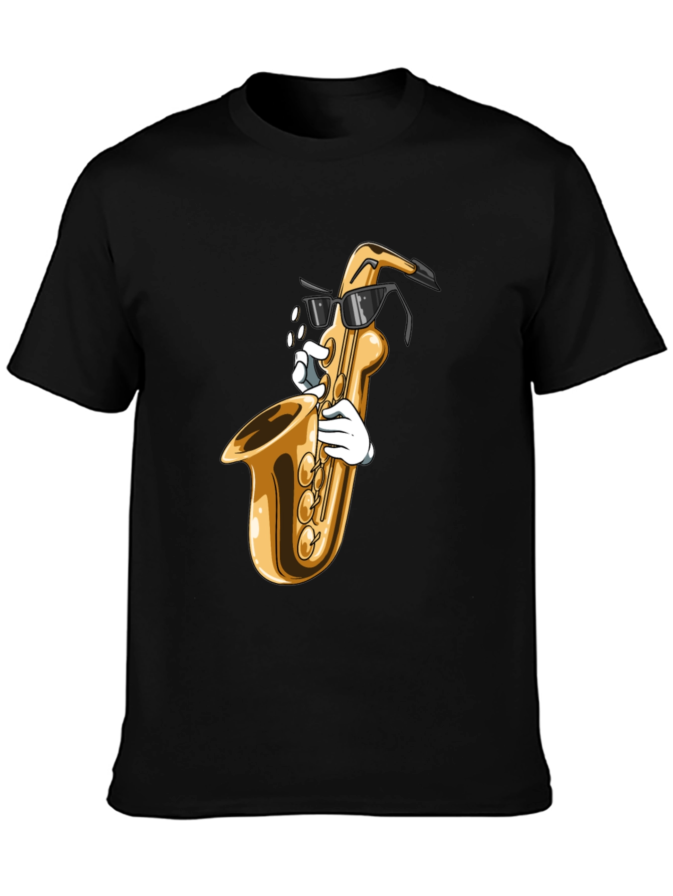 Cool Saxophone Graphic Tee - Music Lover Shirt