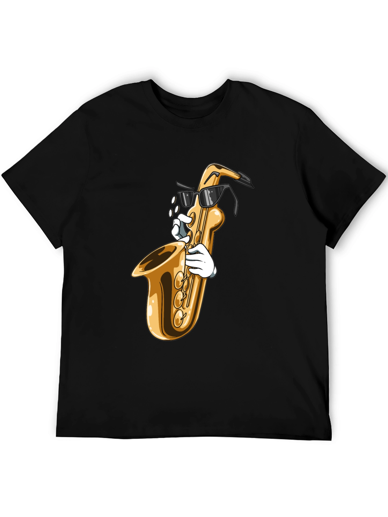 Cool Saxophone Graphic Tee - Music Lover Shirt
