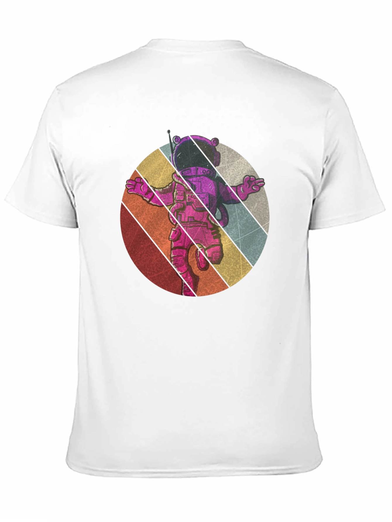 Retro Astronaut Graphic Tee - Black